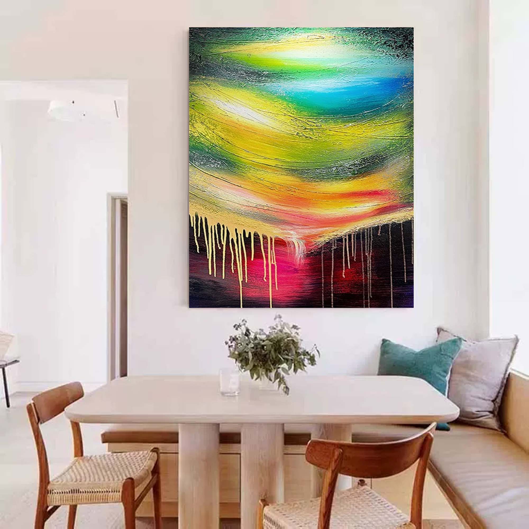 Wall Art Abstract Urban Art Inspired Drip Retro