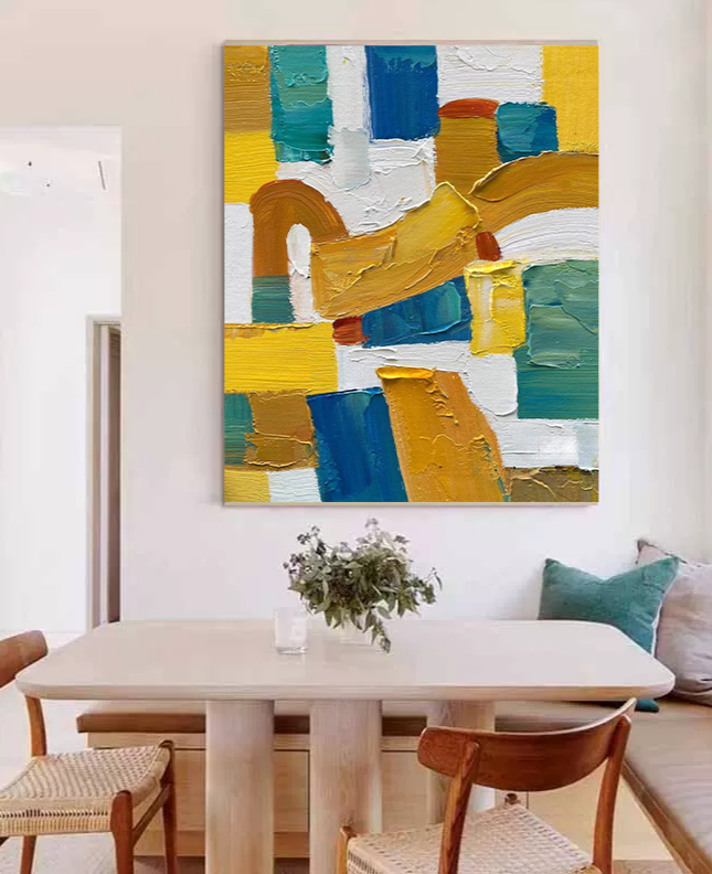 Abstract Canvas Art AB034 - Neutralighting