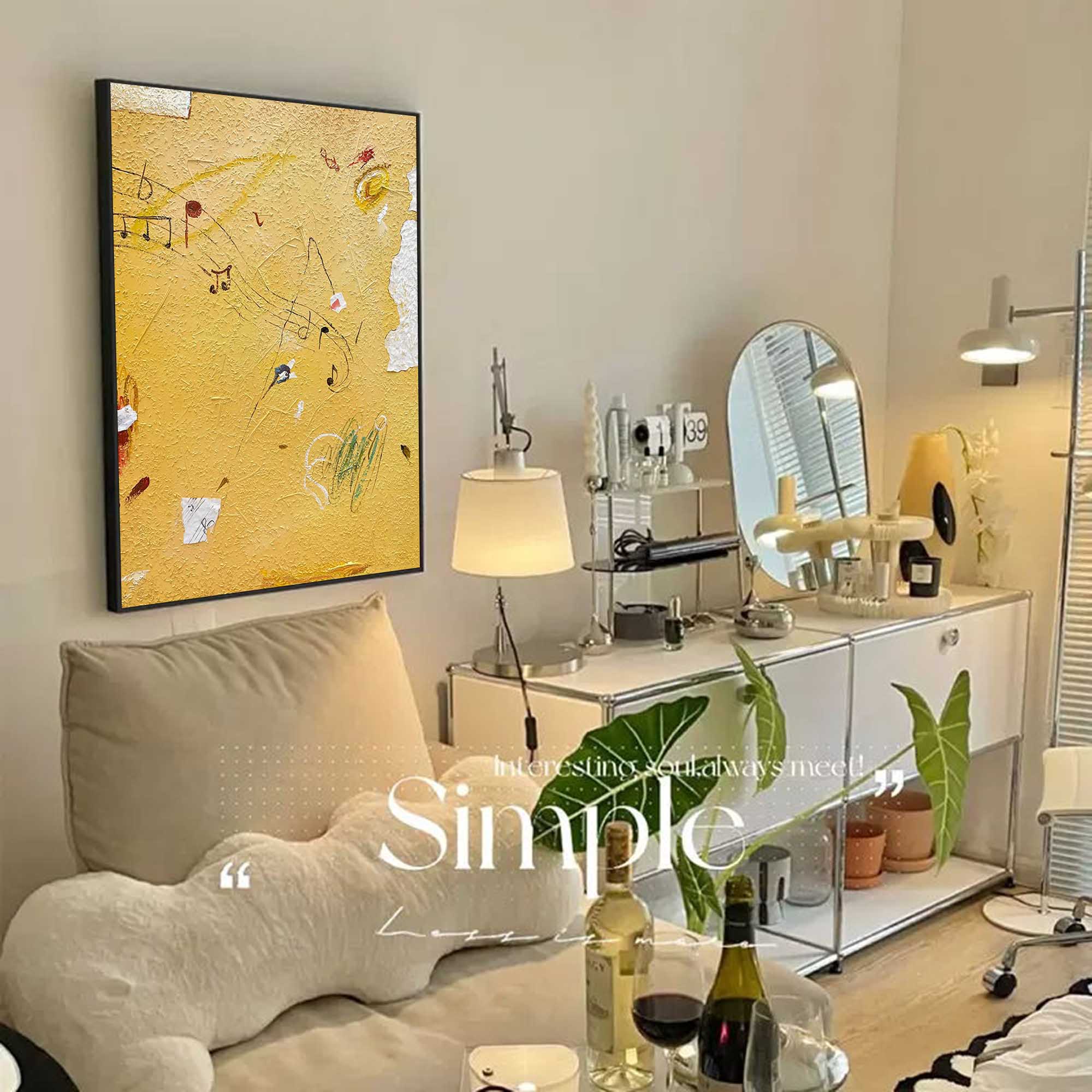 Wall Art Minimalist Vibrant Geometric Abstract