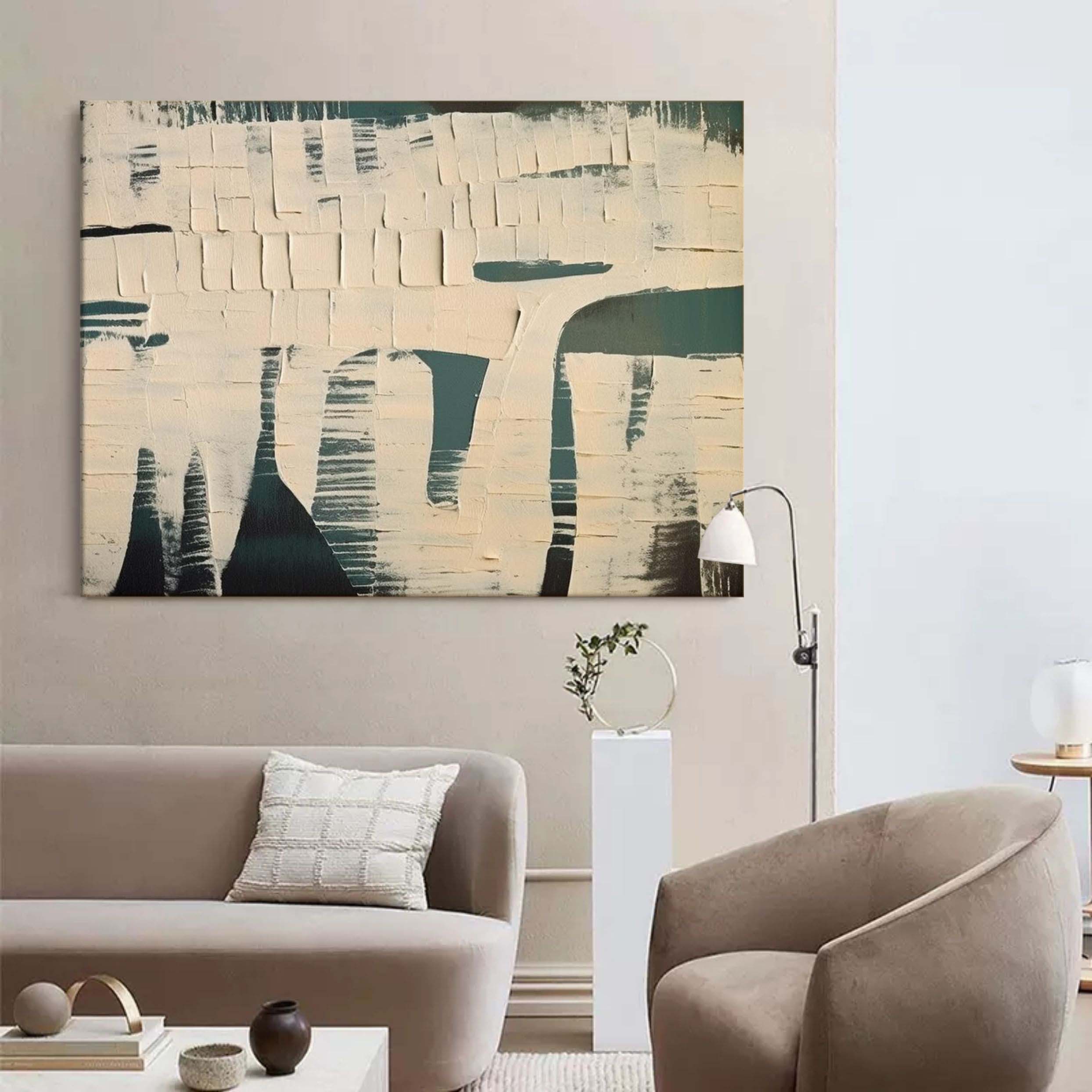 Plaster Art Texture Painting SG252 - Neutralighting