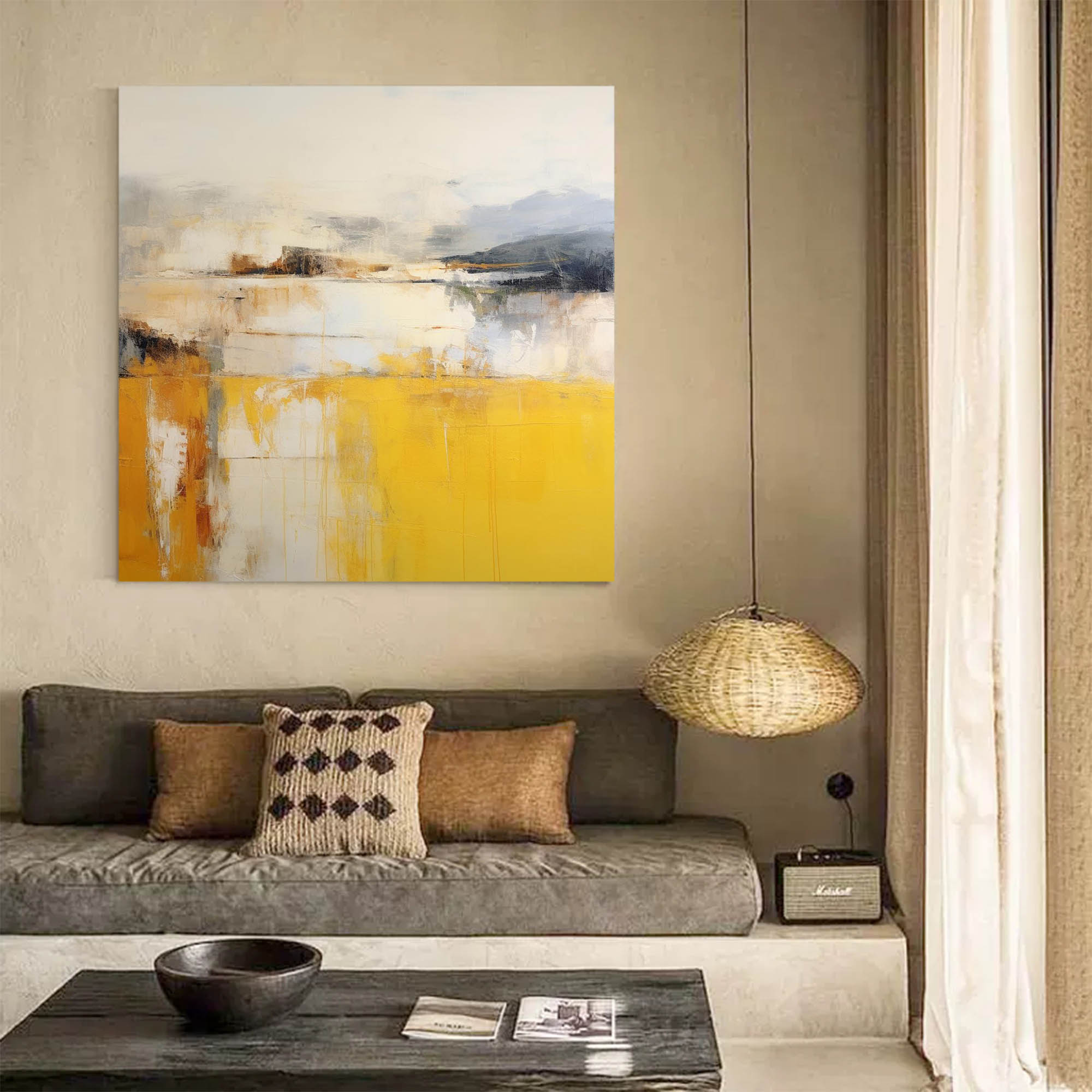 Abstract Canvas Art AB056 - Neutralighting
