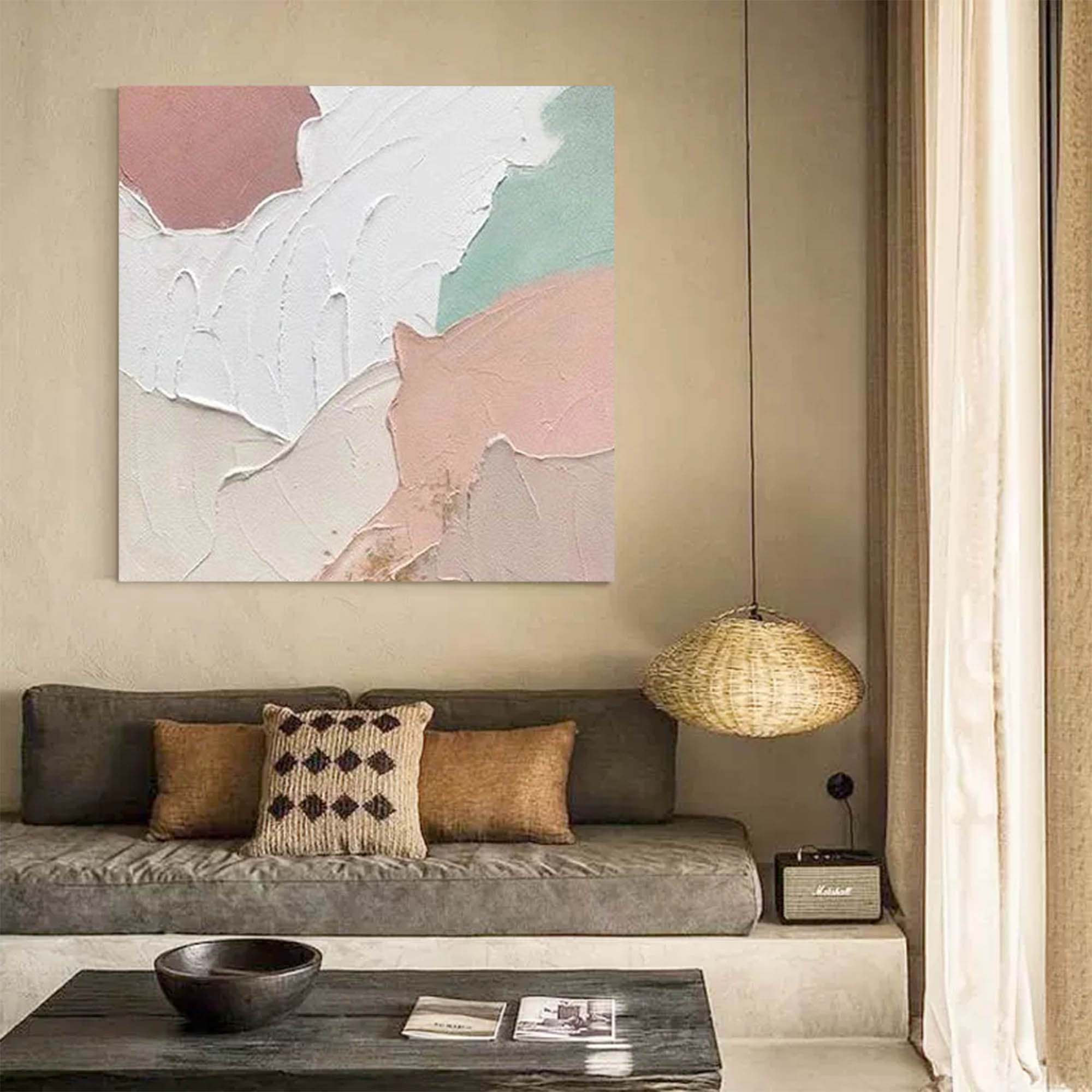 Abstract Canvas Art AB046 - Neutralighting