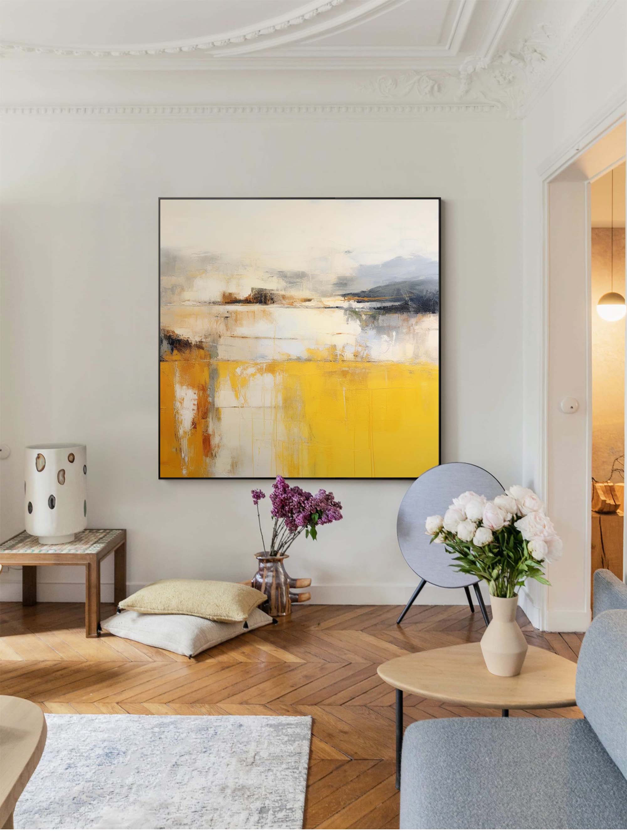Abstract Canvas Art AB056 - Neutralighting