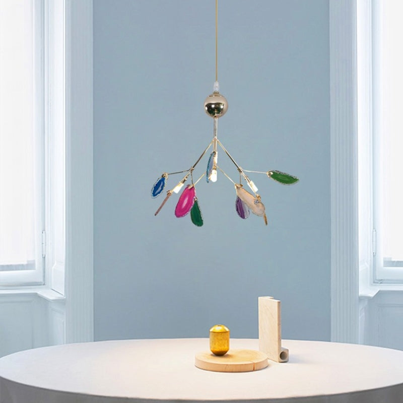 Aria Agate Creative Colourful Chandelier Bedroom/Living Room - Neutralighting