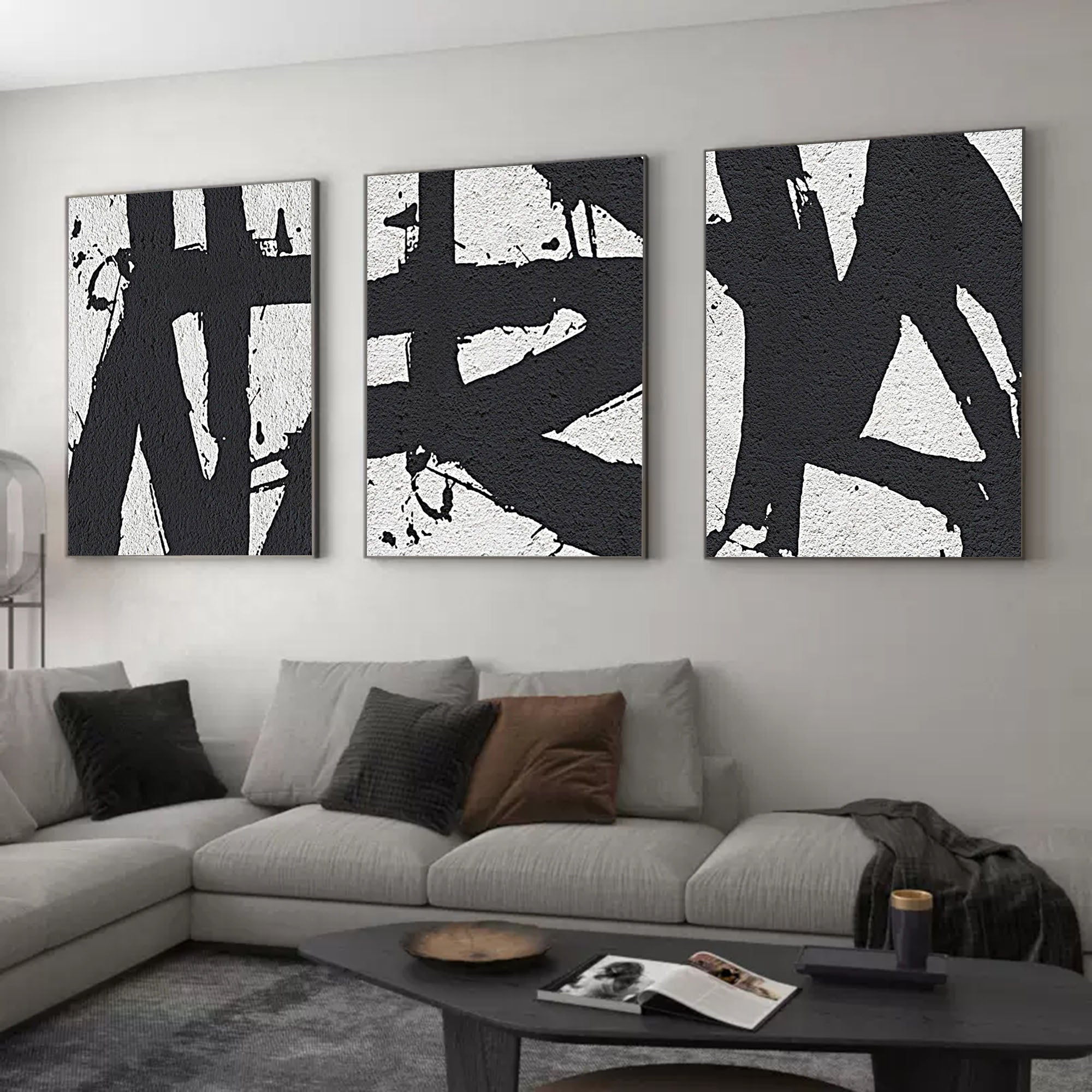 Abstract Painting Set of 3 SP075 - Neutralighting