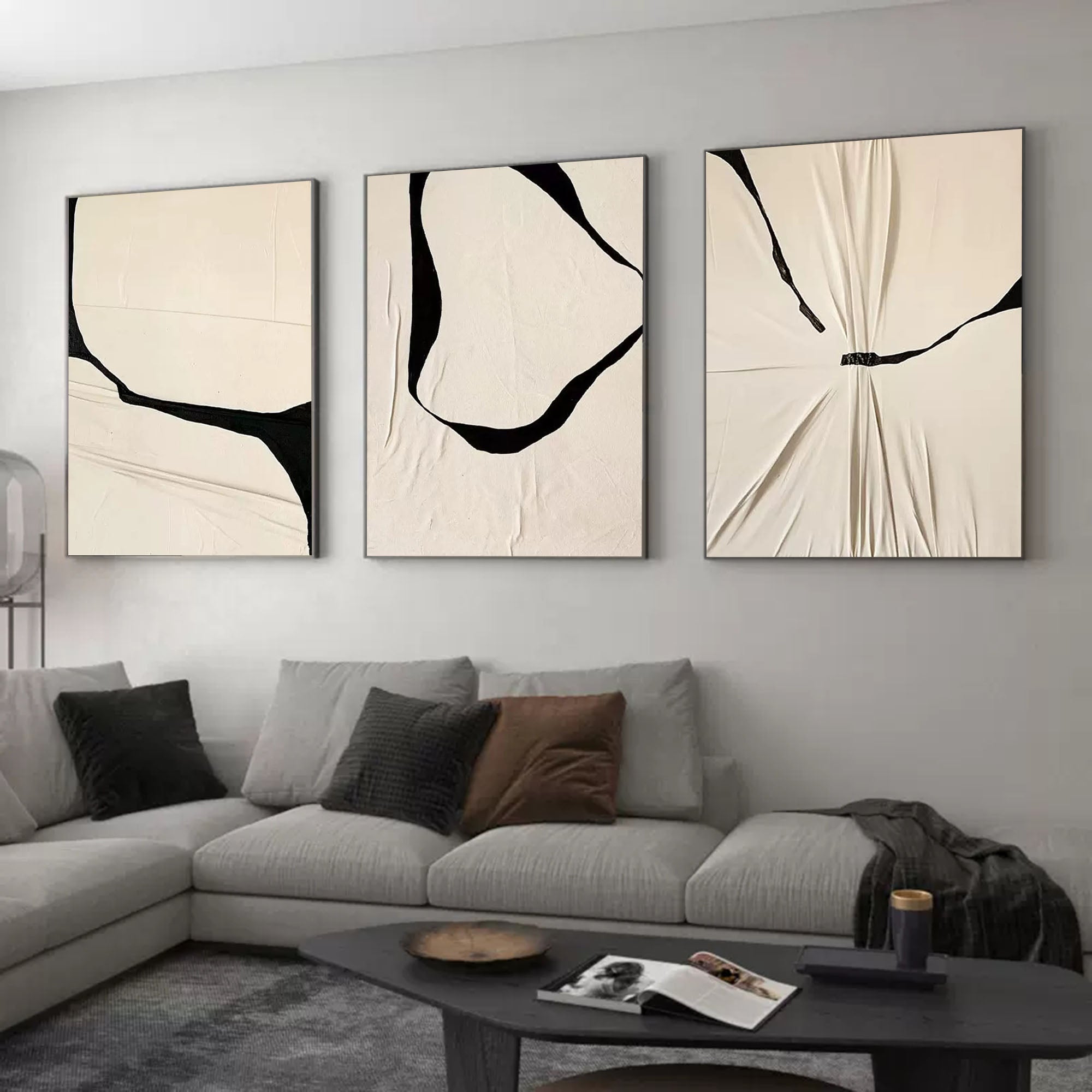Abstract Painting Set of 3 SP122 - Neutralighting
