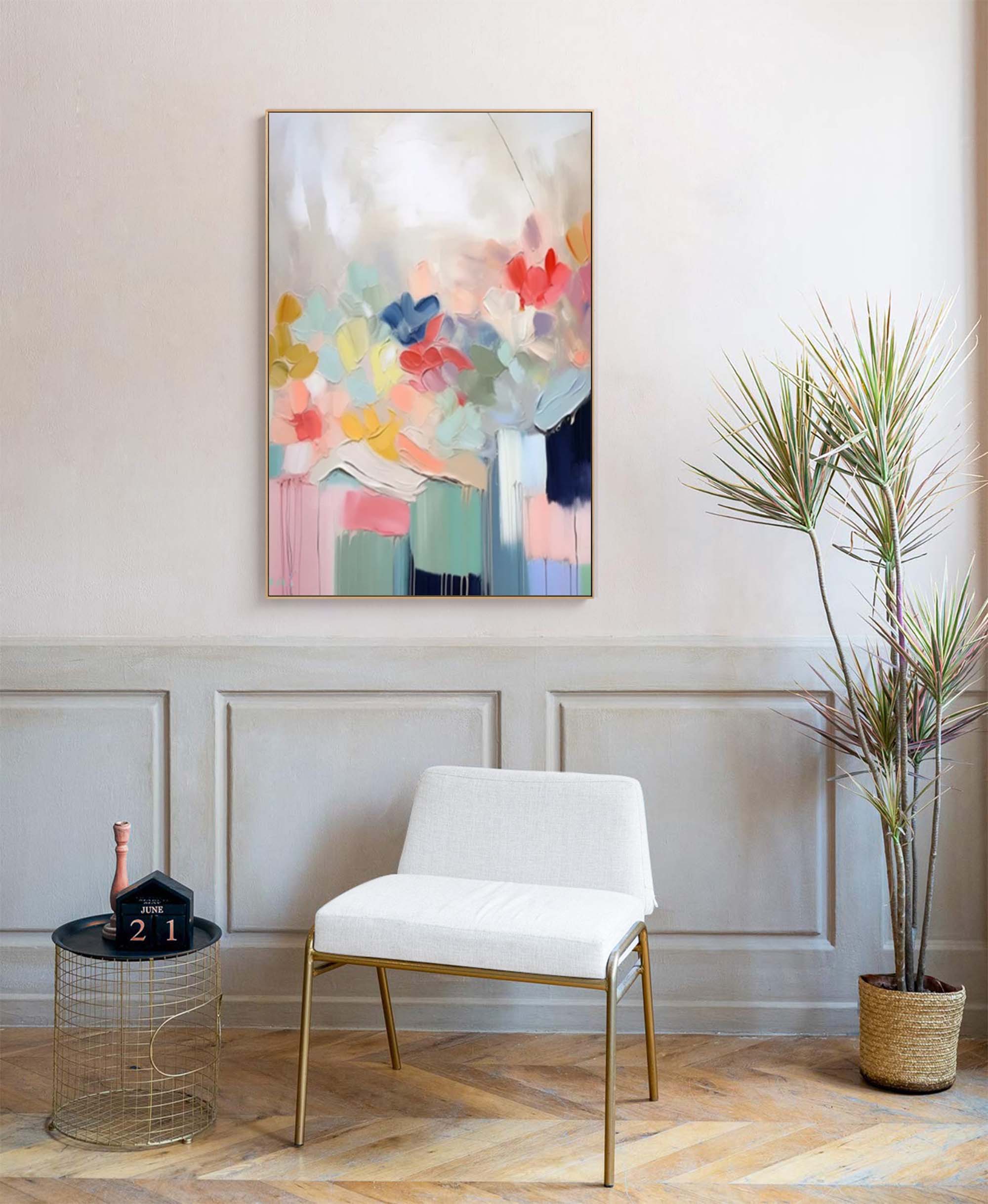 Abstract Canvas Art AB049 - Neutralighting