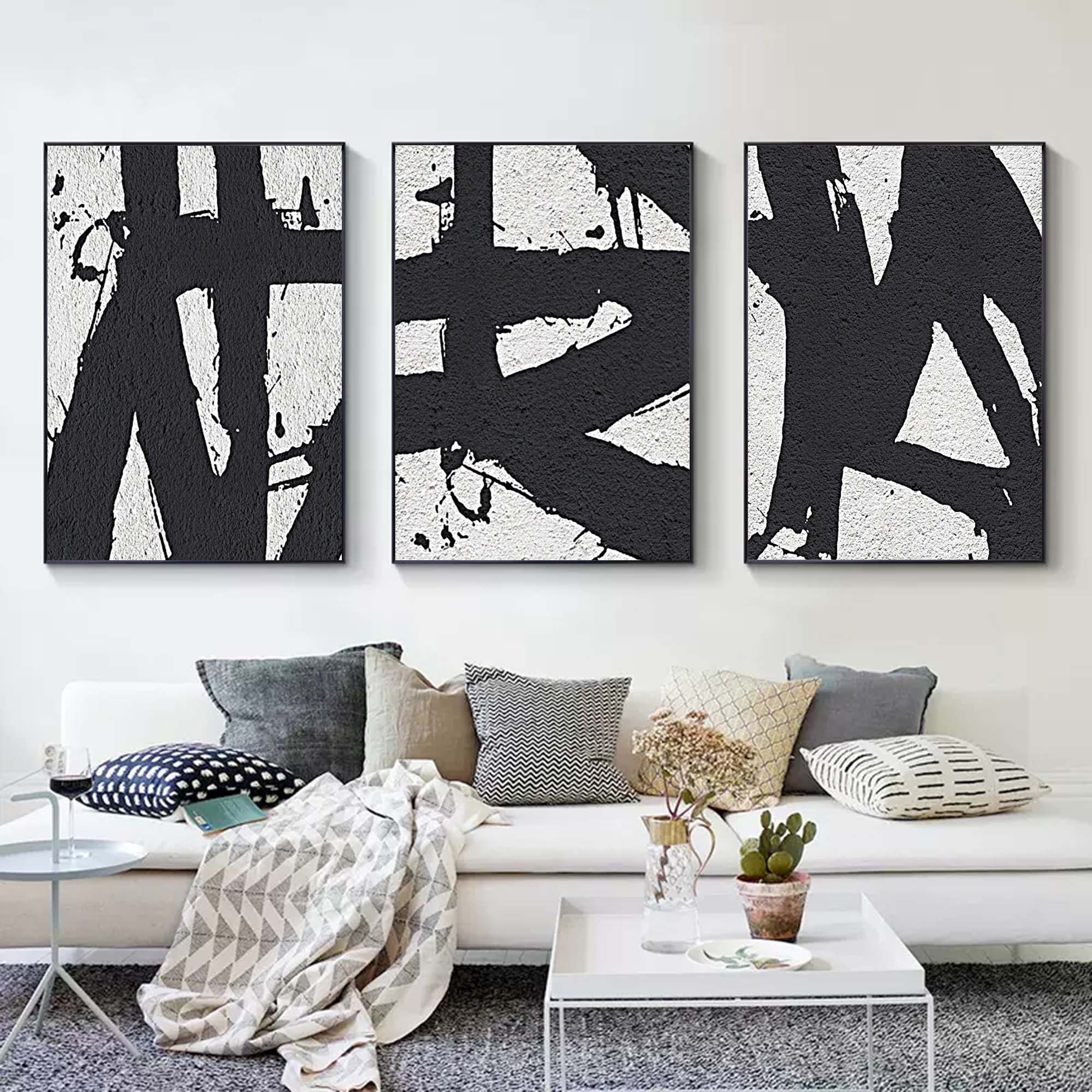 Abstract Painting Set of 3 SP075 - Neutralighting