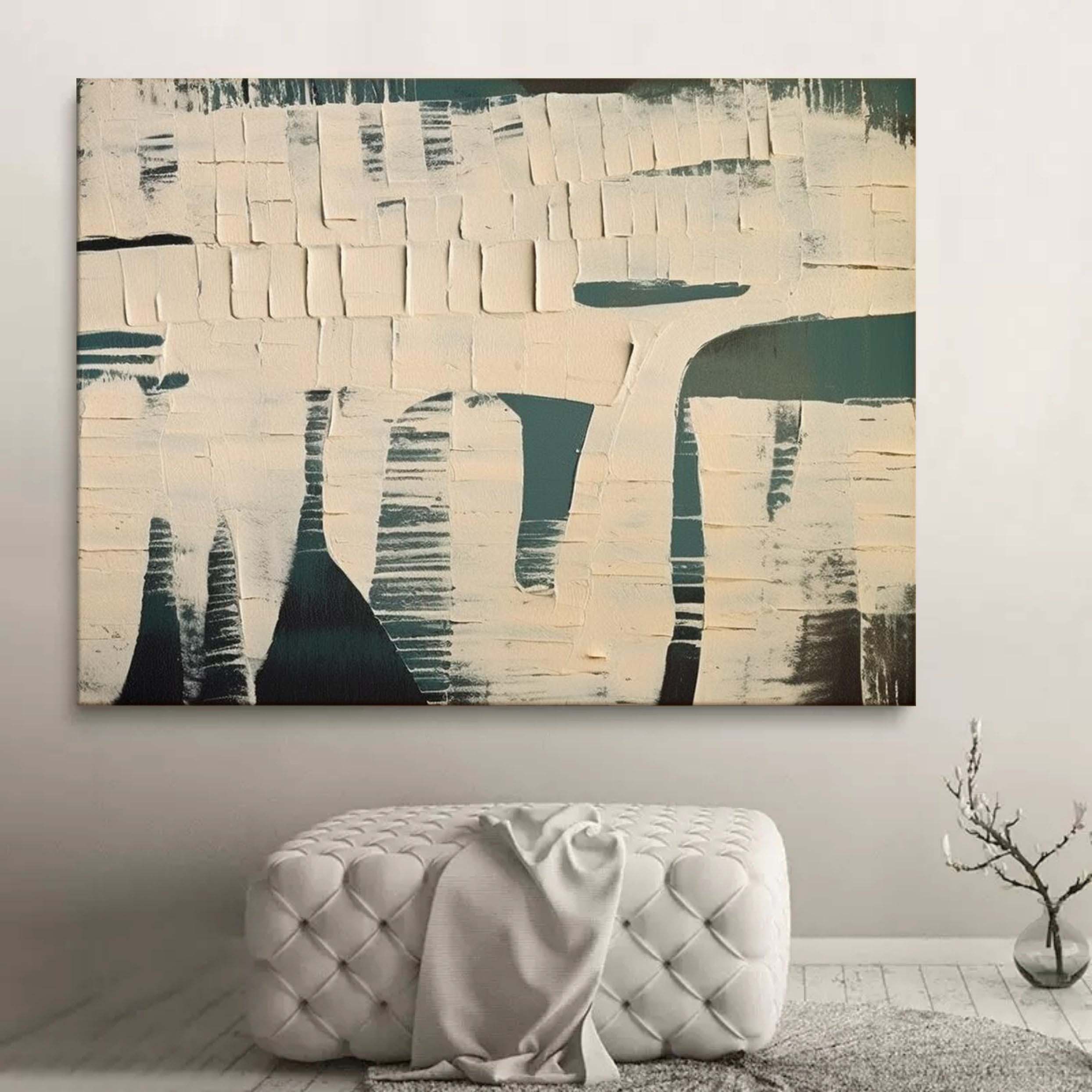 Plaster Art Texture Painting SG252 - Neutralighting