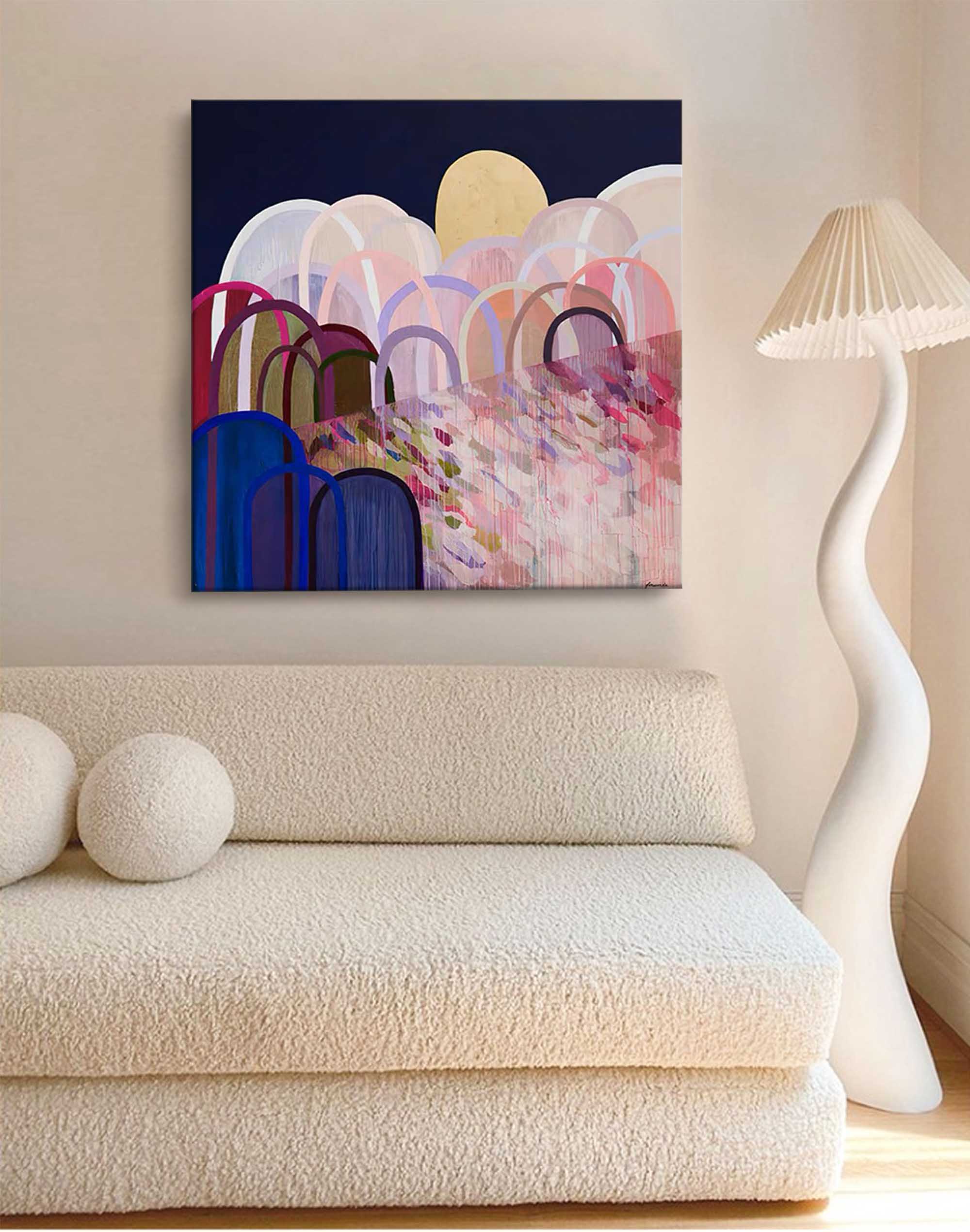 Abstract Canvas Art AB045 - Neutralighting