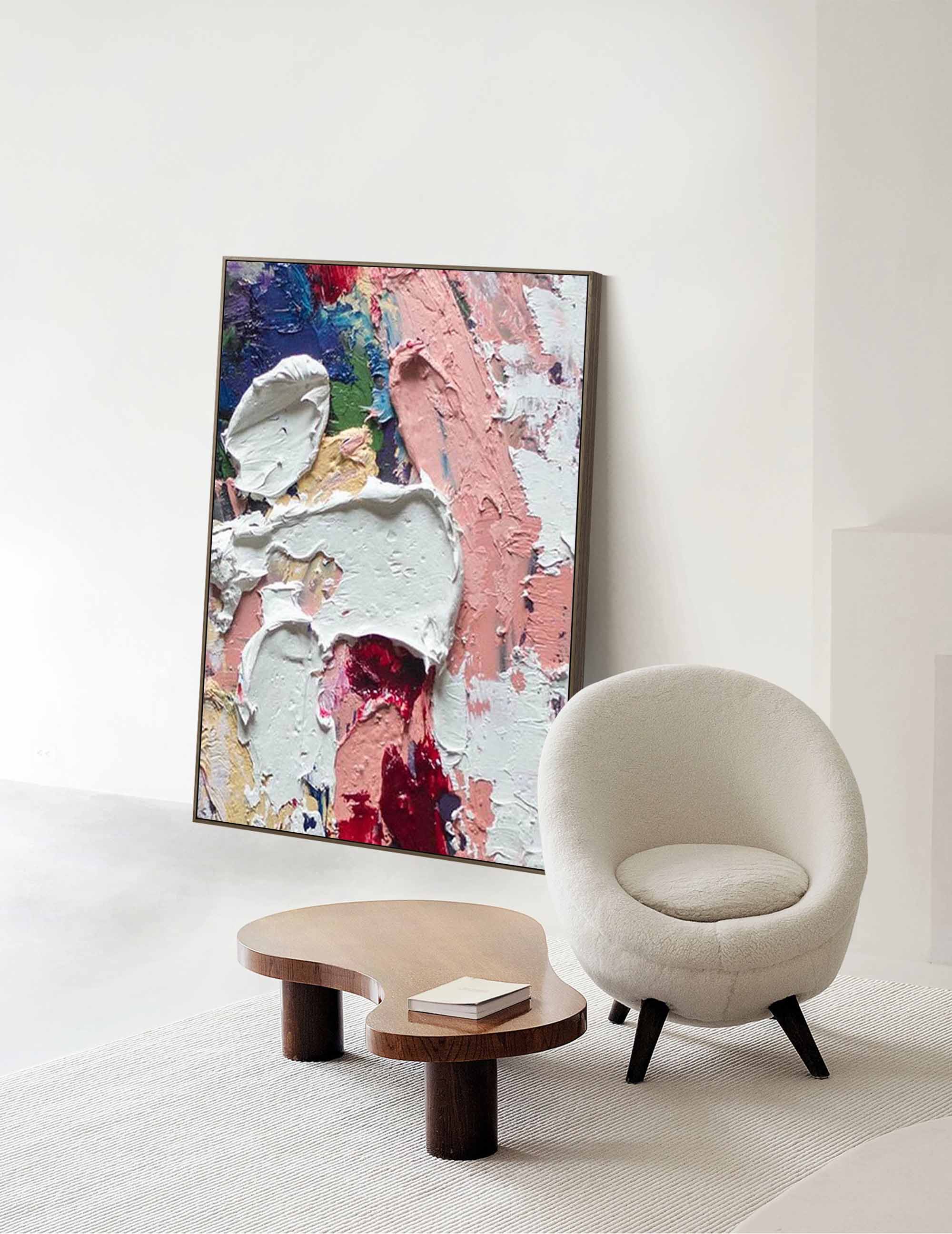 Abstract Canvas Art AB043 - Neutralighting