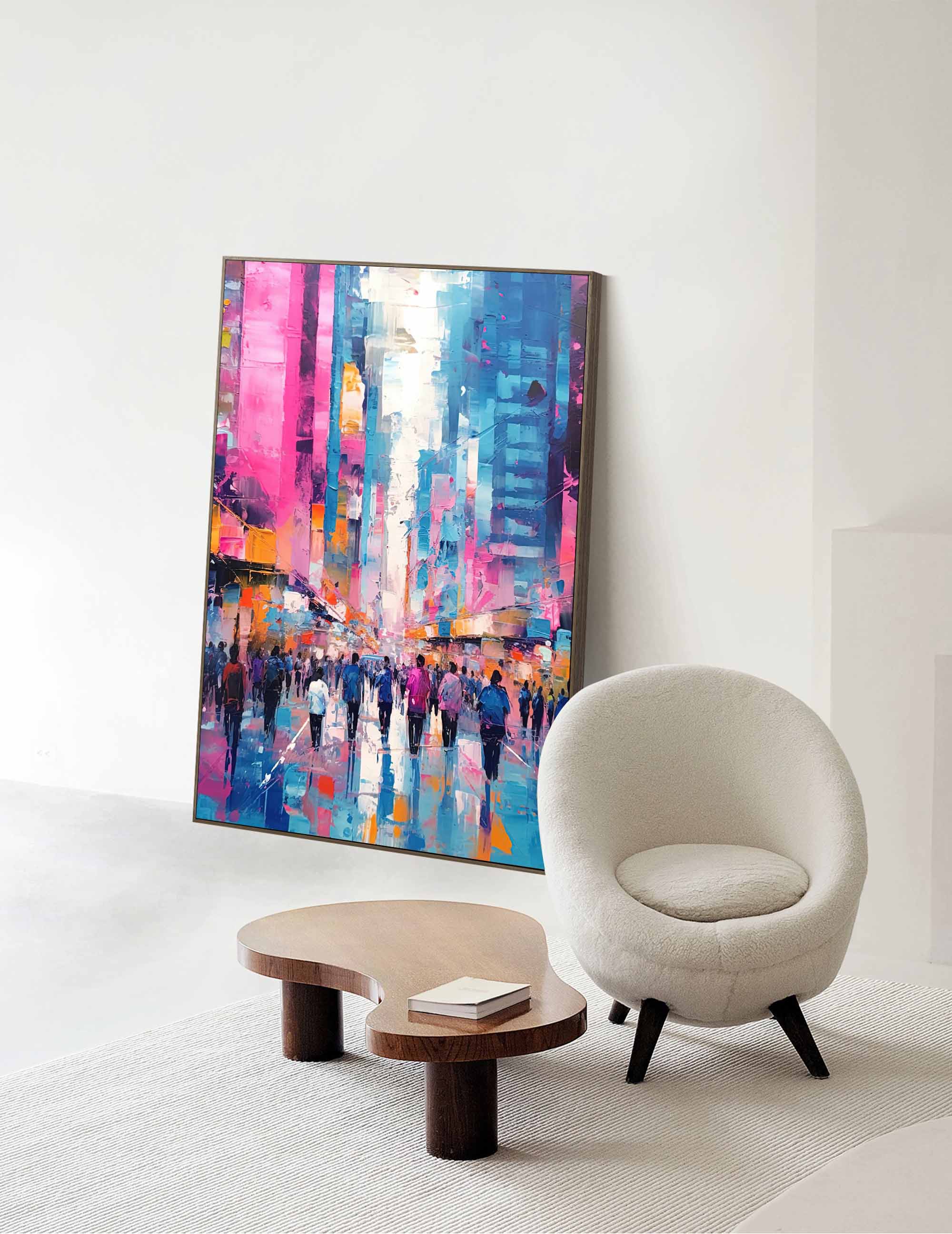 Wall Art Architecture Contemporary Bustling Urban