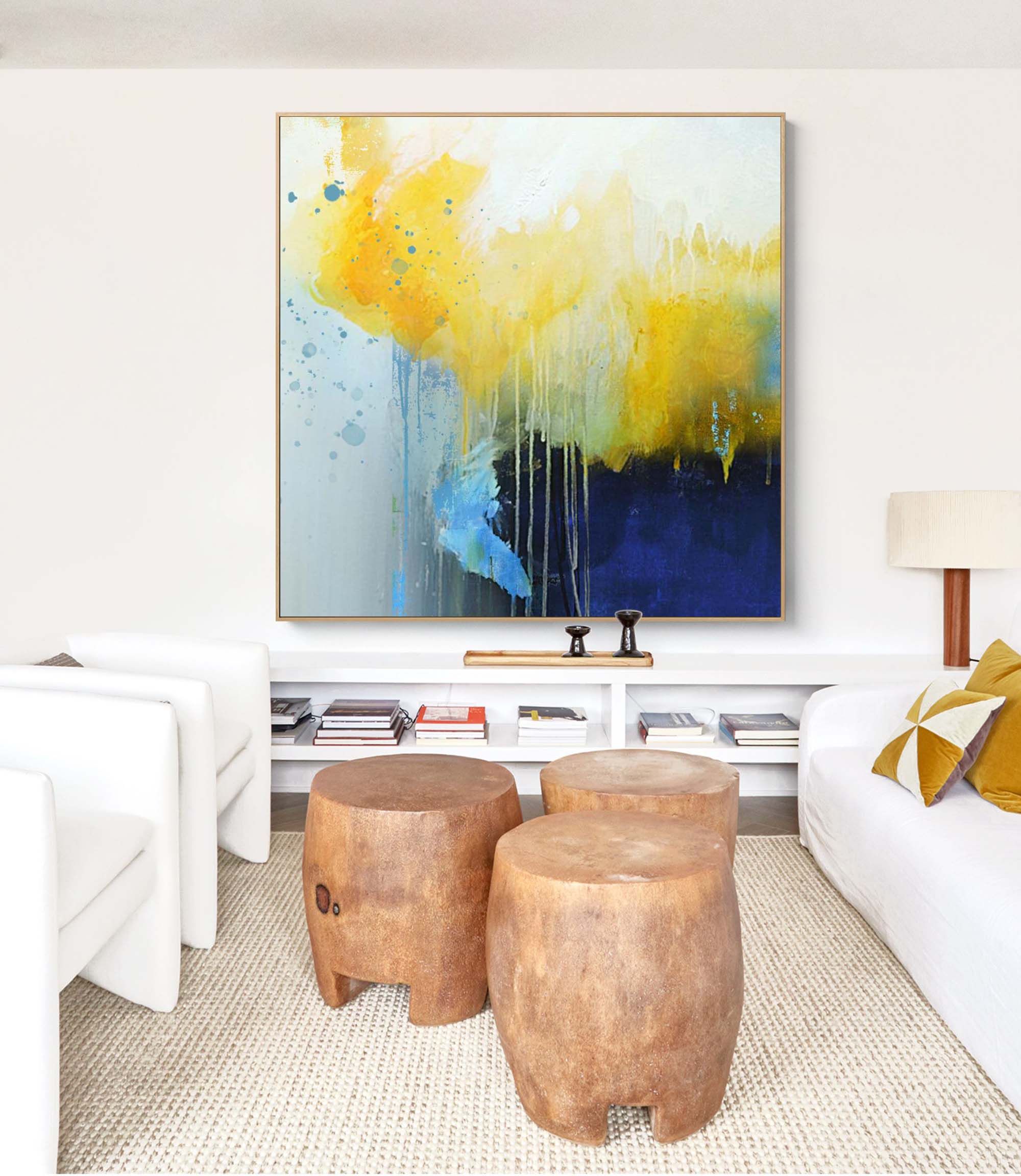 Wall Art Contemporary Amber Drizzle