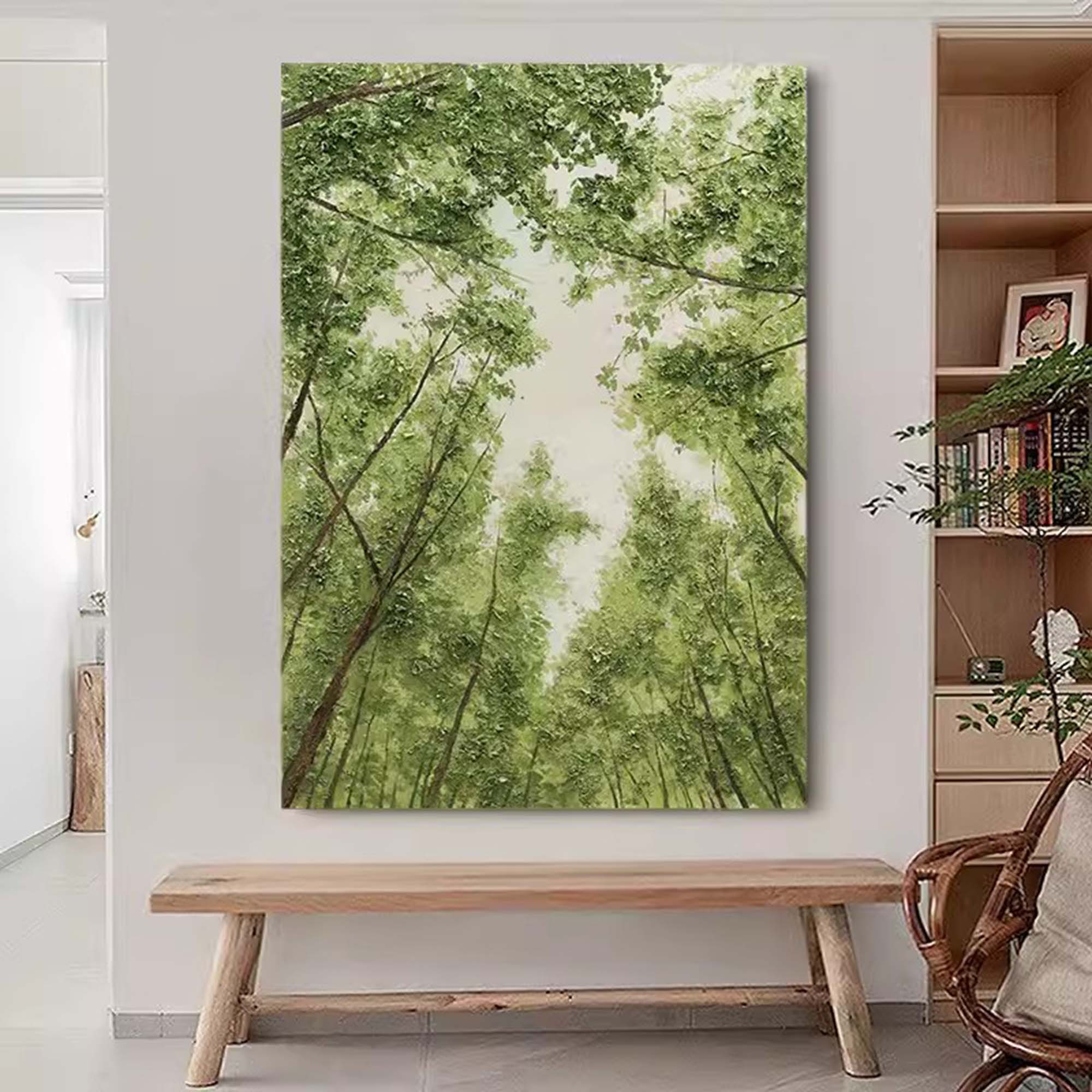 Wall Art Landscape Forest Green Fresh Soft