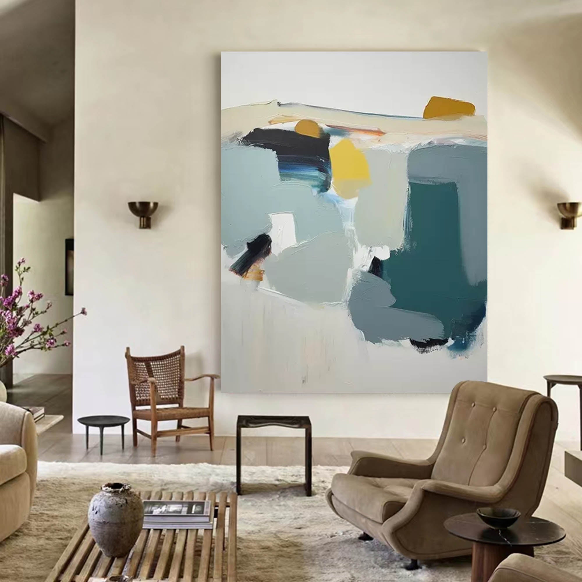 Abstract Canvas Art AB229 - Neutralighting
