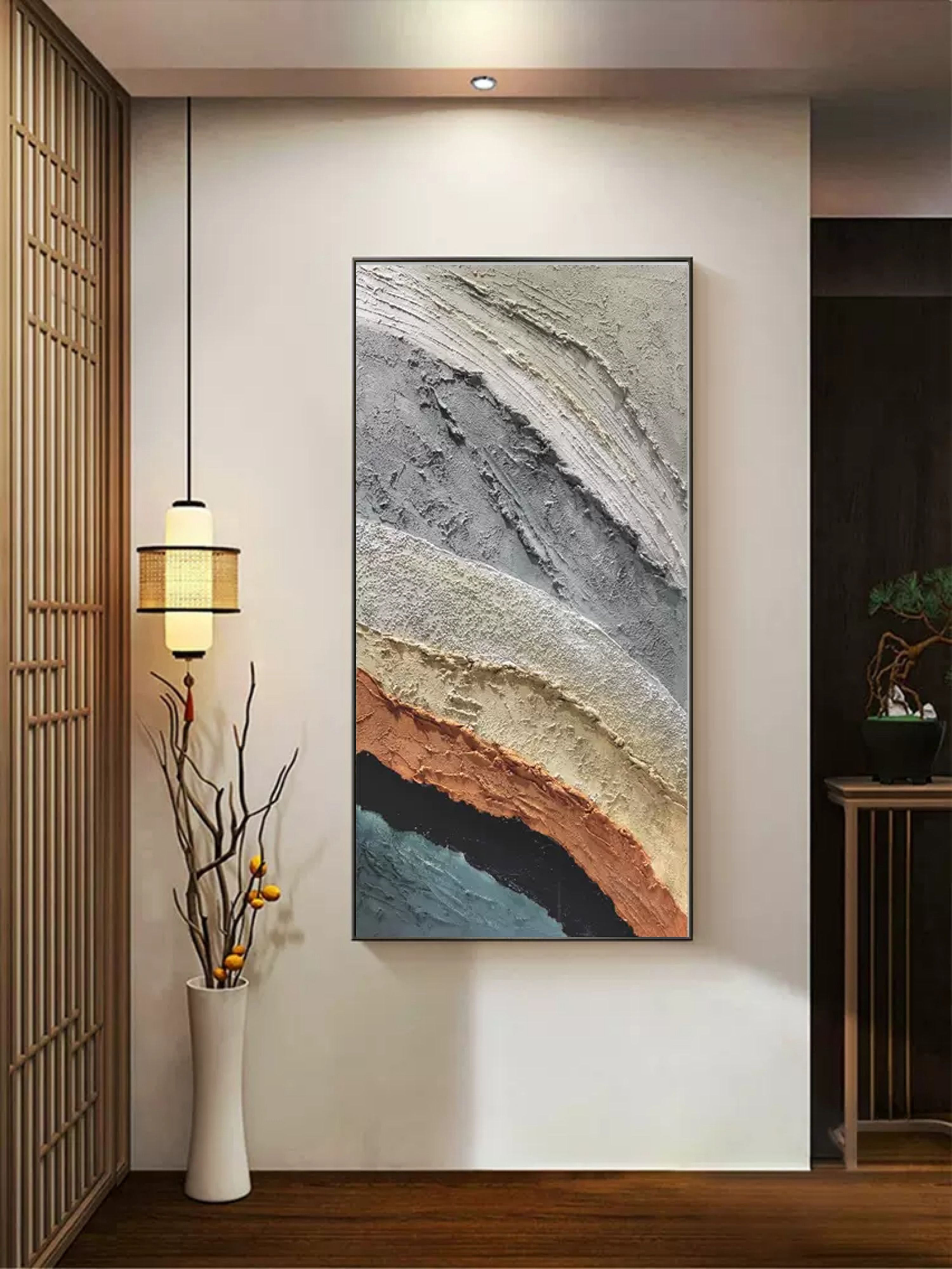 Plaster Art Texture Painting SG057 - Neutralighting
