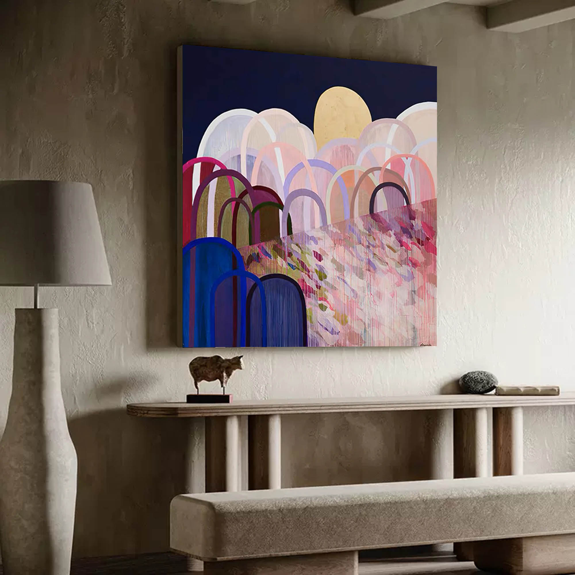 Abstract Canvas Art AB045 - Neutralighting