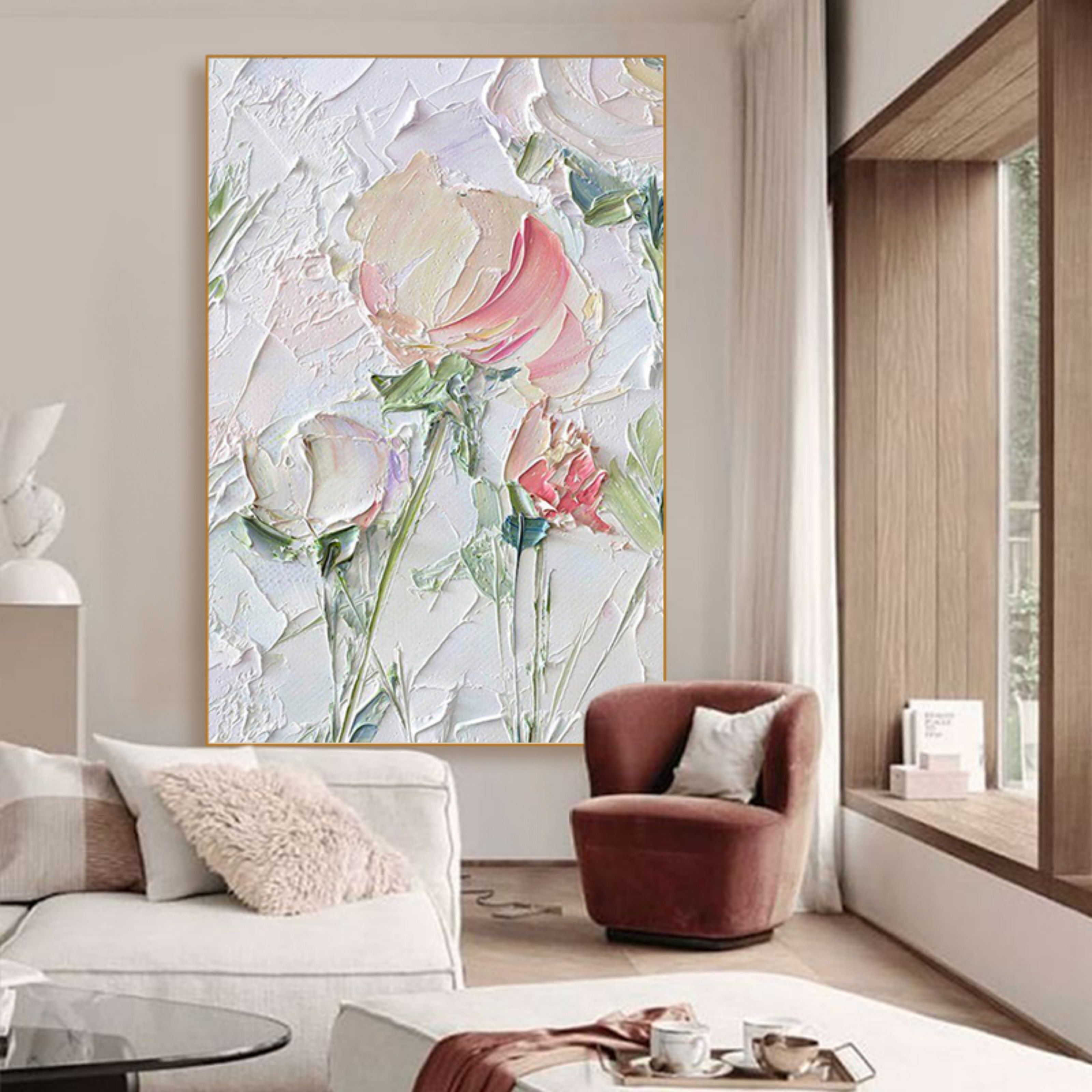 Plaster Art Texture Painting SG048 - Neutralighting