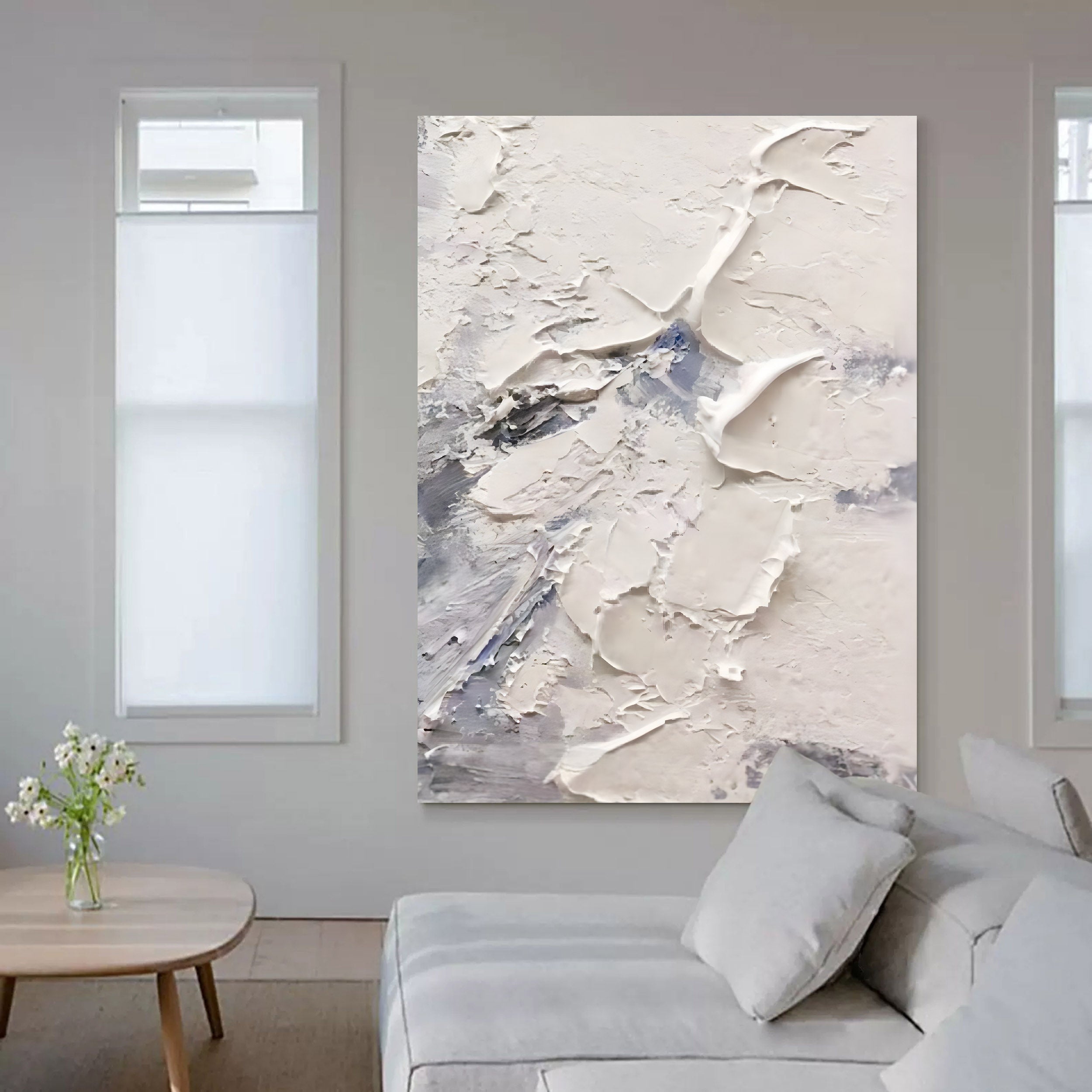 Wall Art Minimalist Impasto Abstract Relief