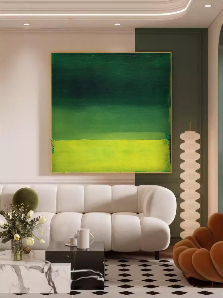 Wall Art Minimalist Natural Abstract Green Scene