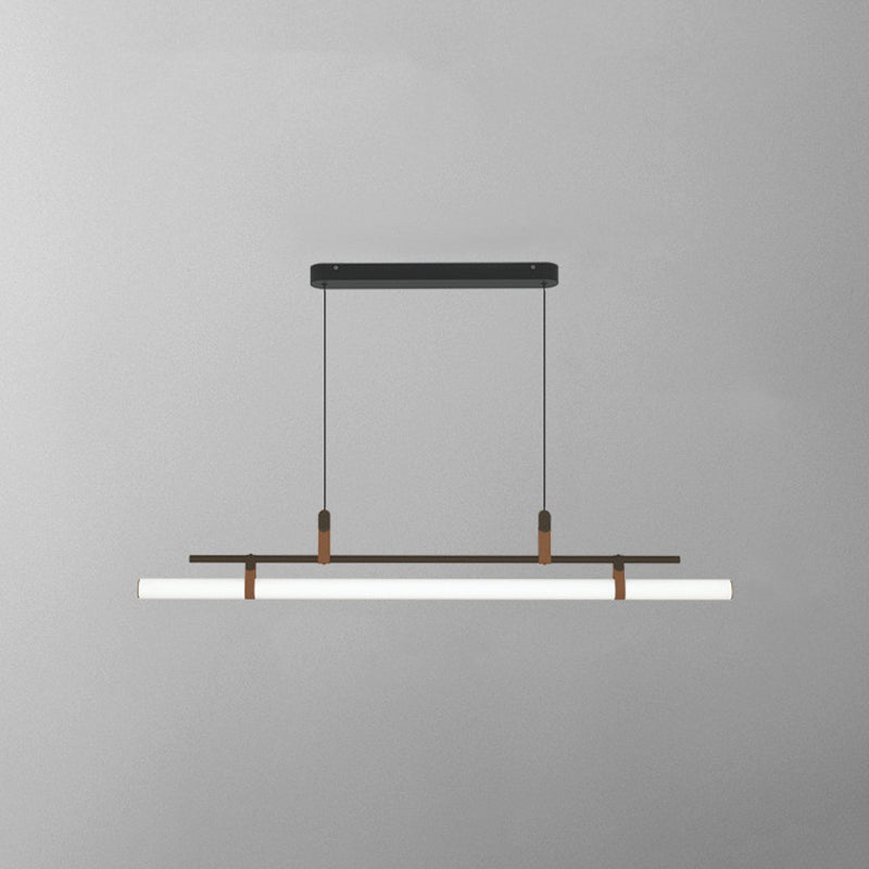Inari Modern Linear Metal Pendant Light,Black/Gold - Neutralighting