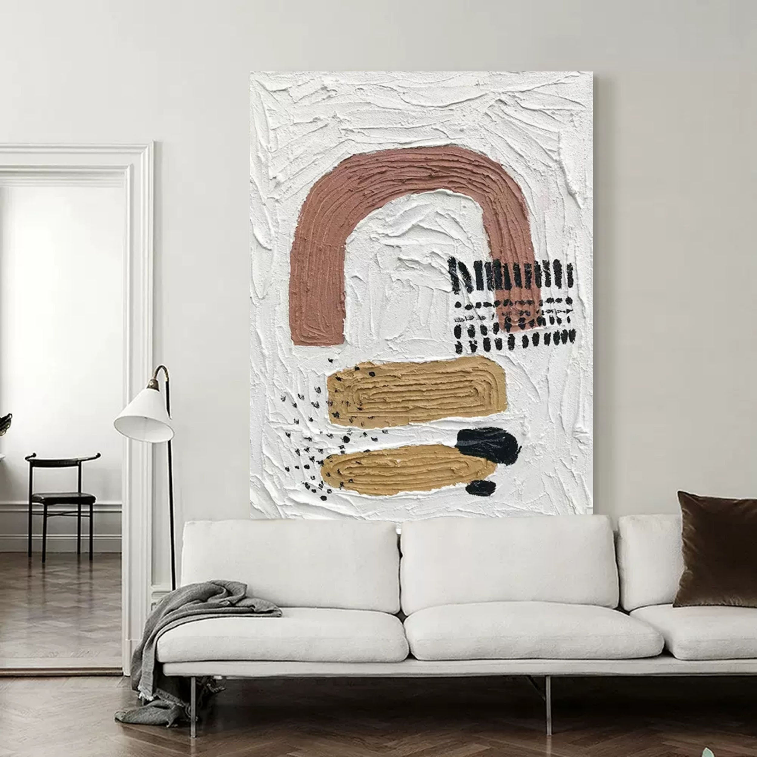 Plaster Art Texture Painting SG097 - Neutralighting