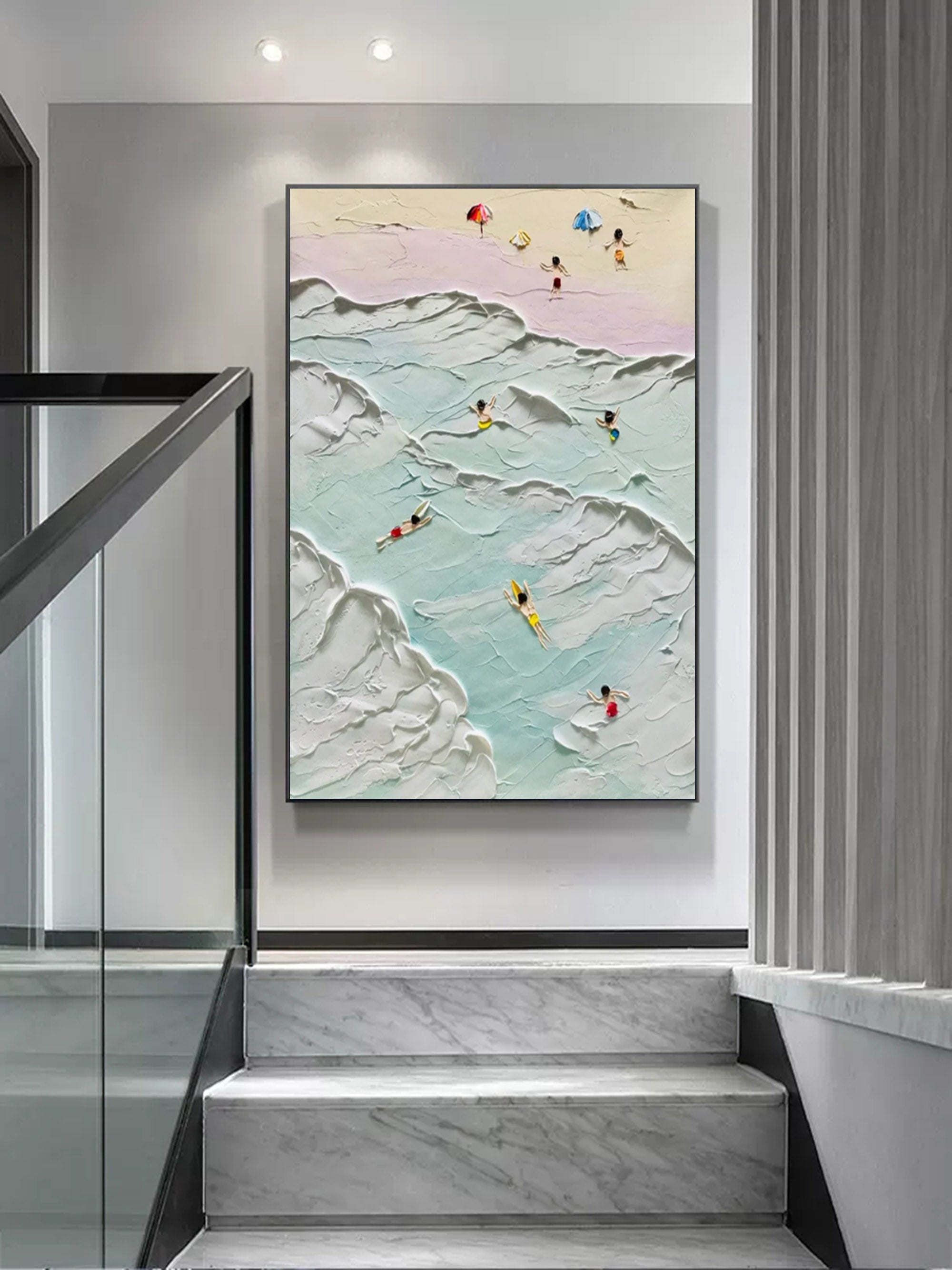 Plaster Art Texture Painting SG178 - Neutralighting