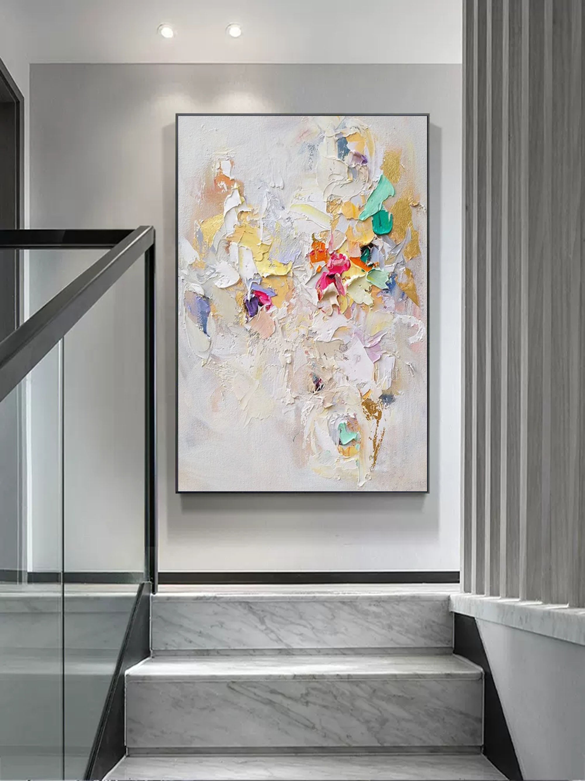 Plaster Art Texture Painting SG182 - Neutralighting
