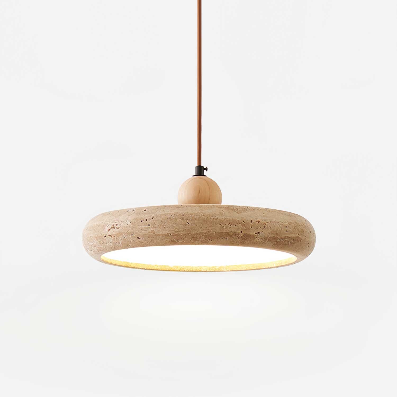 Zesolor Minimalist Travertine Pendant Light - Neutralighting