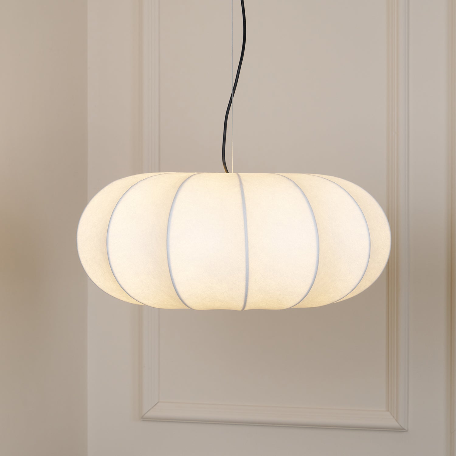 Kiyo Pumpkin Pendant Light Silk - Neutralighting