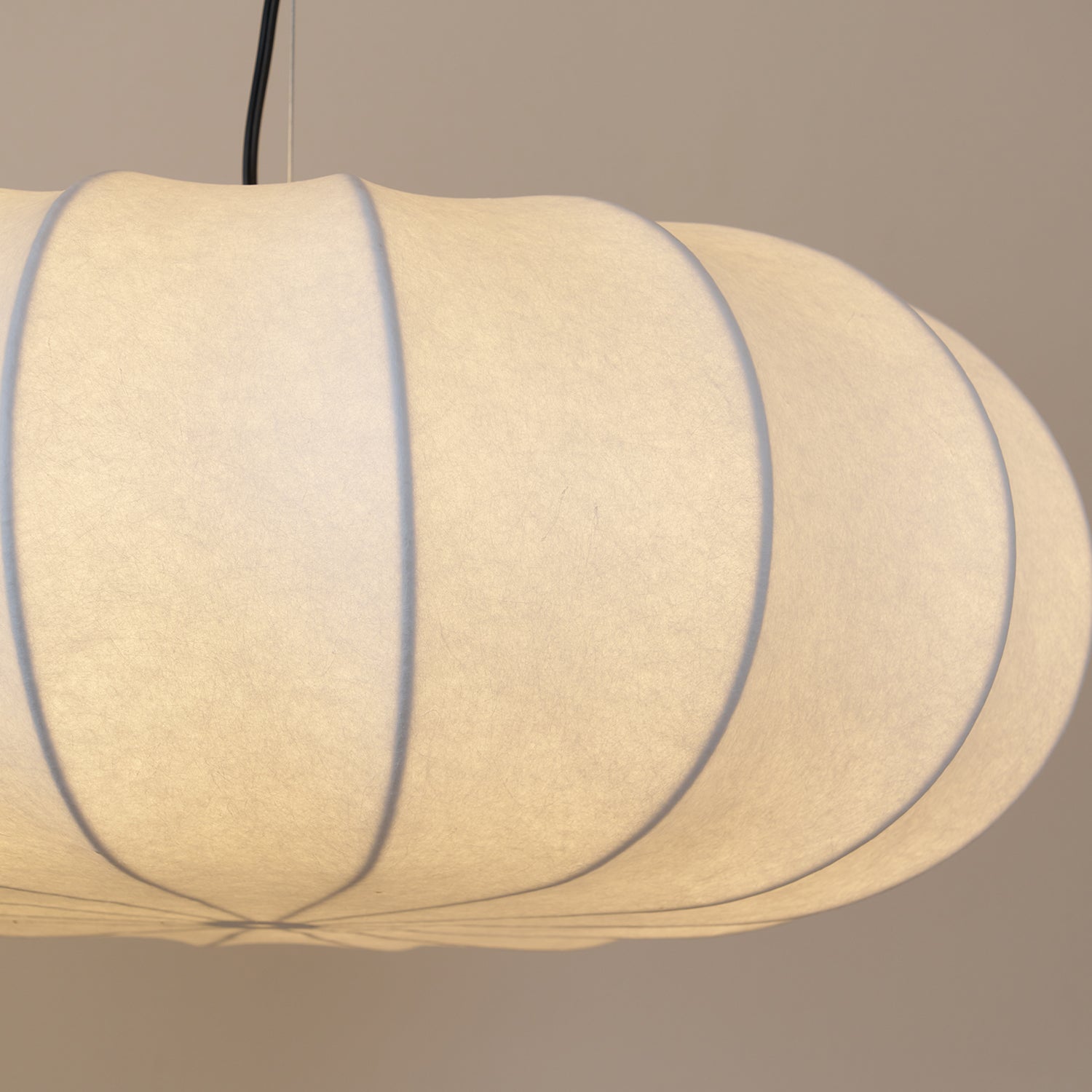 Kiyo Pumpkin Pendant Light Silk - Neutralighting