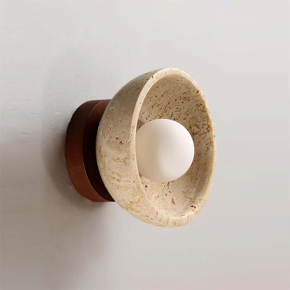 Wall Lamp Travertine Body Modern Minimalist Accent Lighting Fixture - Neutralighting