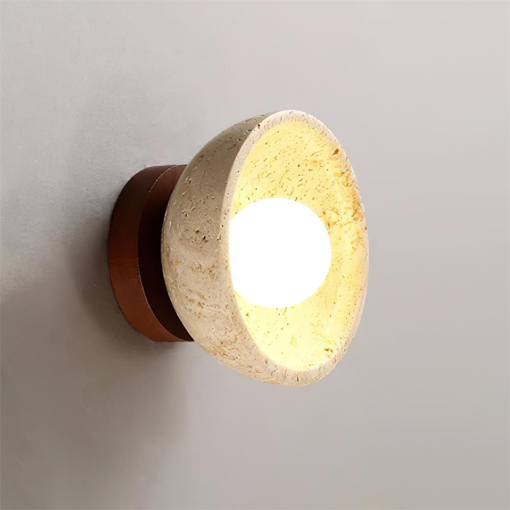 Wall Lamp Travertine Body Modern Minimalist Accent Lighting Fixture - Neutralighting
