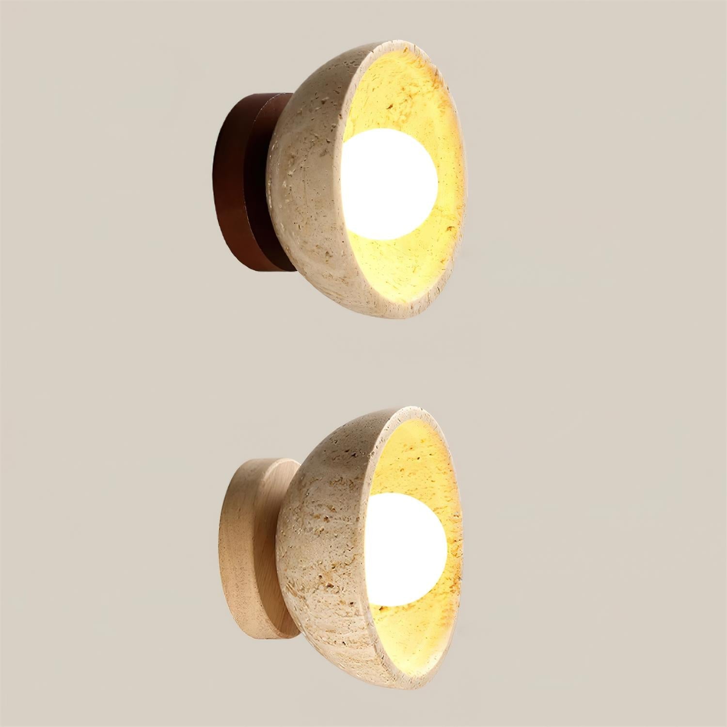 Wall Lamp Travertine Body Modern Minimalist Accent Lighting Fixture - Neutralighting
