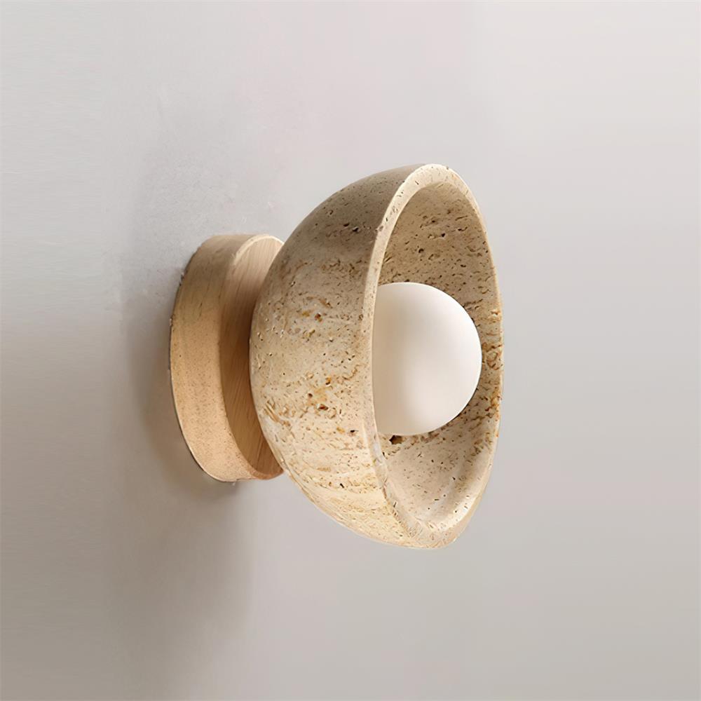 Wall Lamp Travertine Body Modern Minimalist Accent Lighting Fixture - Neutralighting