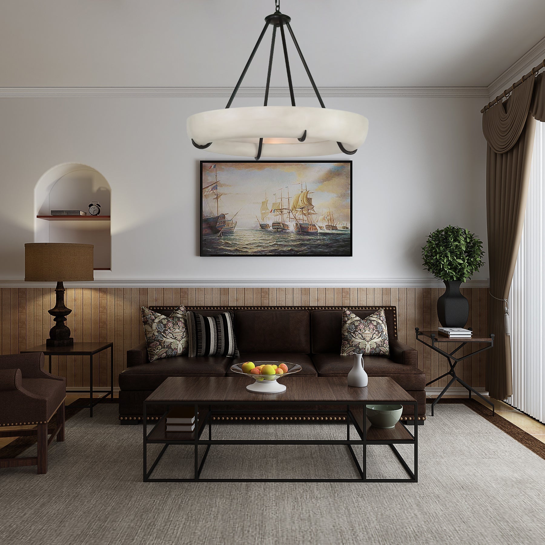 Daria Modern Alabaster Pendant Light - Neutralighting