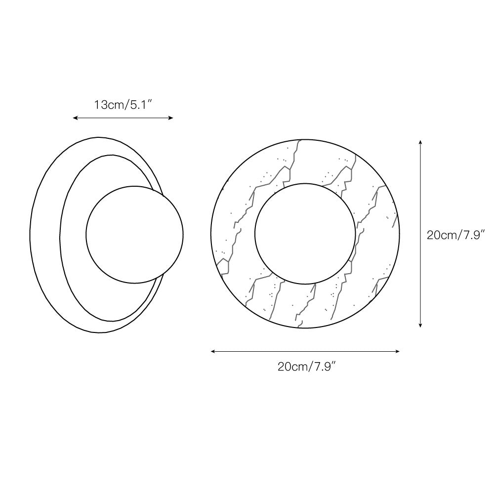 Avi Marble Indoor Wall Sconce - Neutralighting