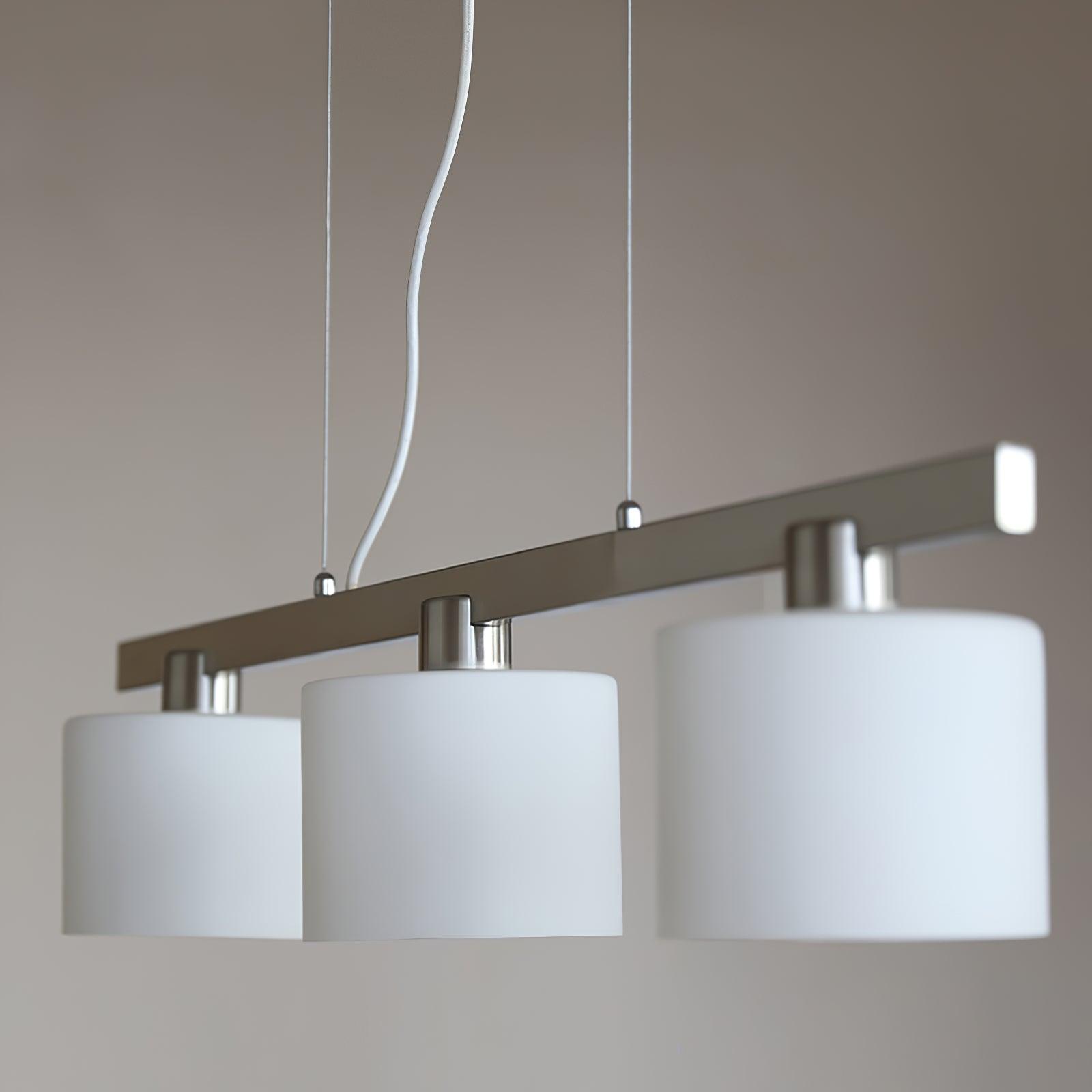 Arisha White Cluster Pendant Light, 3 Heads, Metal/Glass - Neutralighting