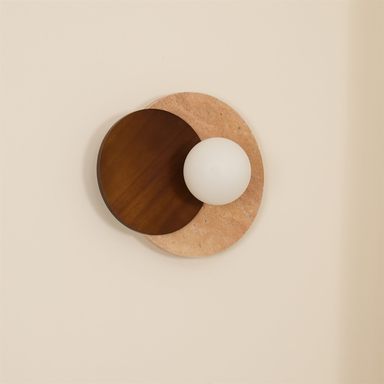 Ritta Wall Lamp Overlapping Travertine - Neutralighting