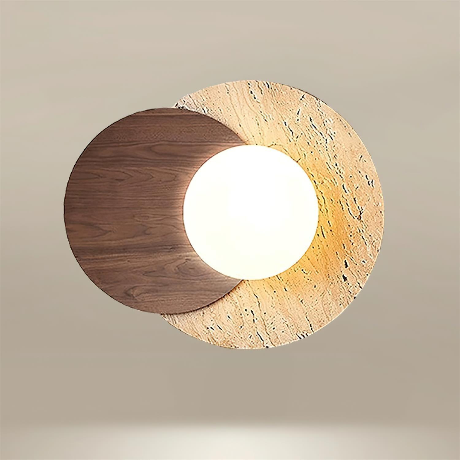 Ritta Wall Lamp Overlapping Travertine - Neutralighting