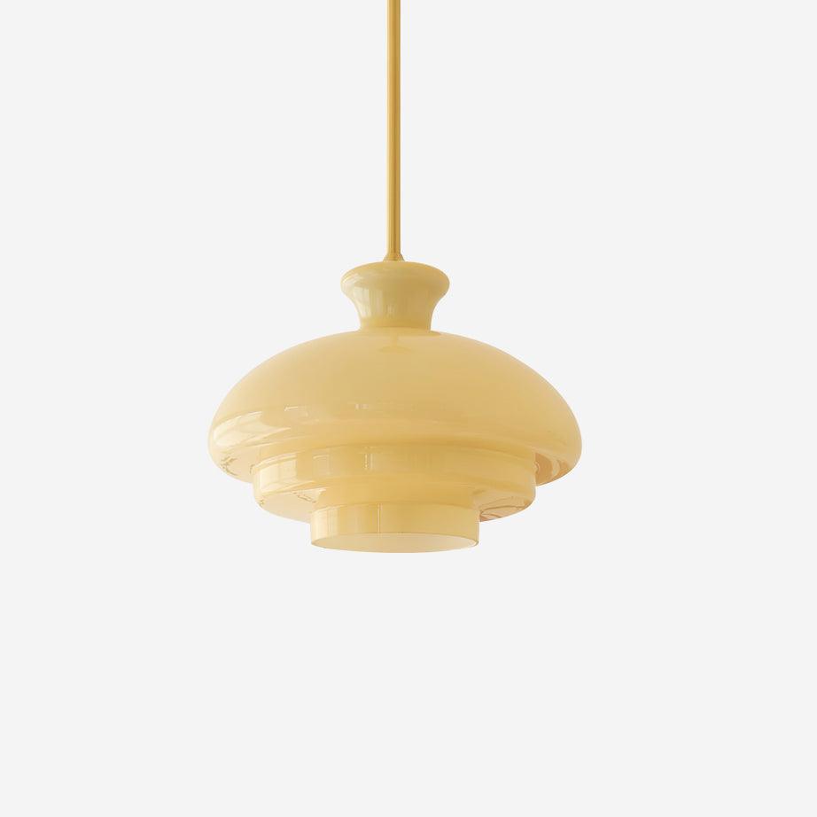 Pendant Lamp Layered Glass Dome Retro Silhouette Warm Ambient Glow - Neutralighting