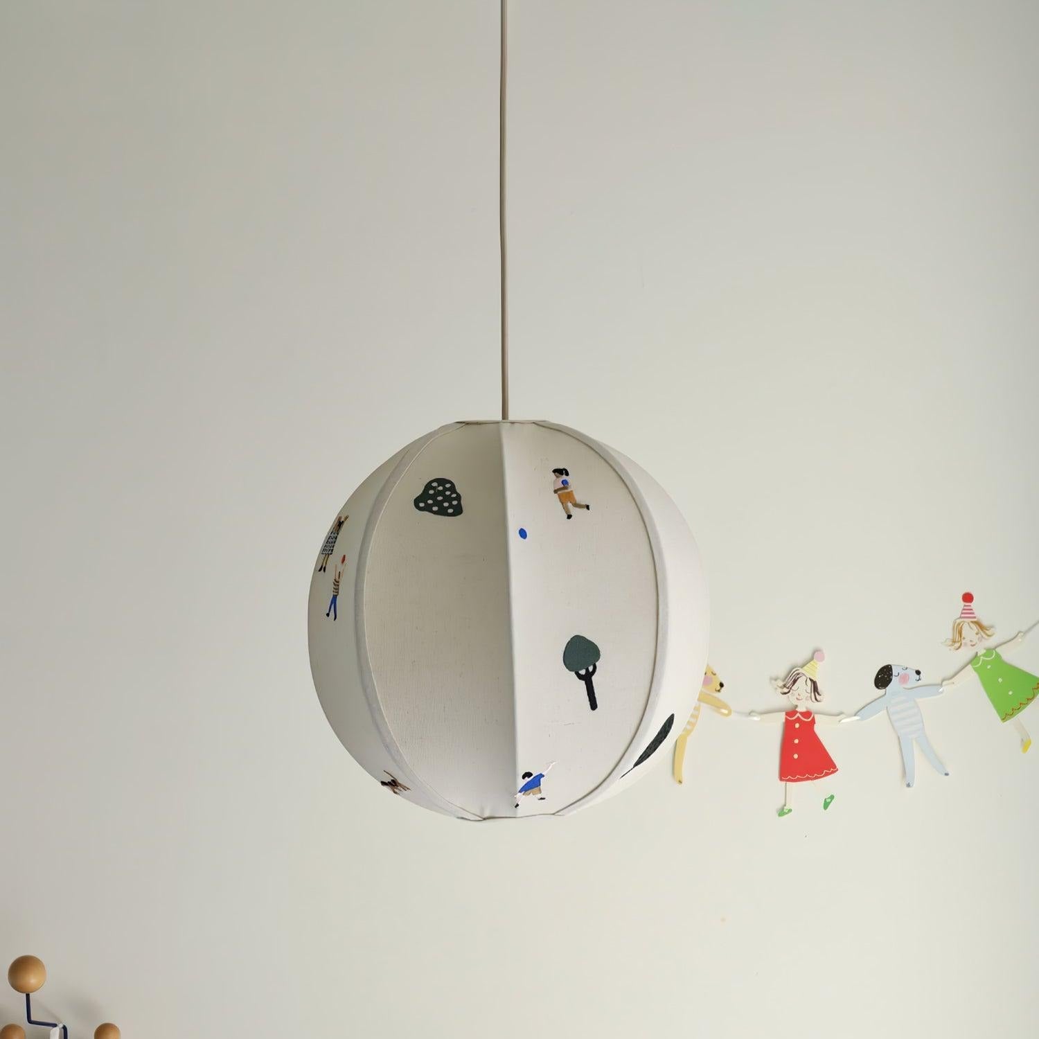 Elva Pendant Light Paper Ball Drawing - Neutralighting