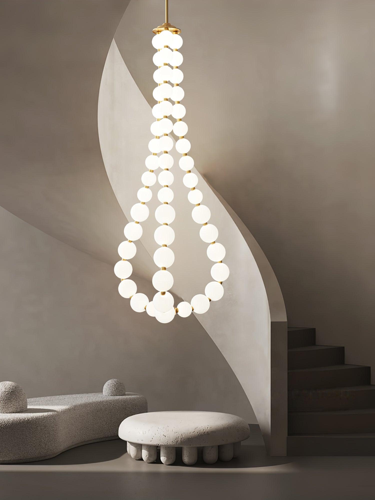 Pearl Modernl Glass Chandelier - Blowlighting