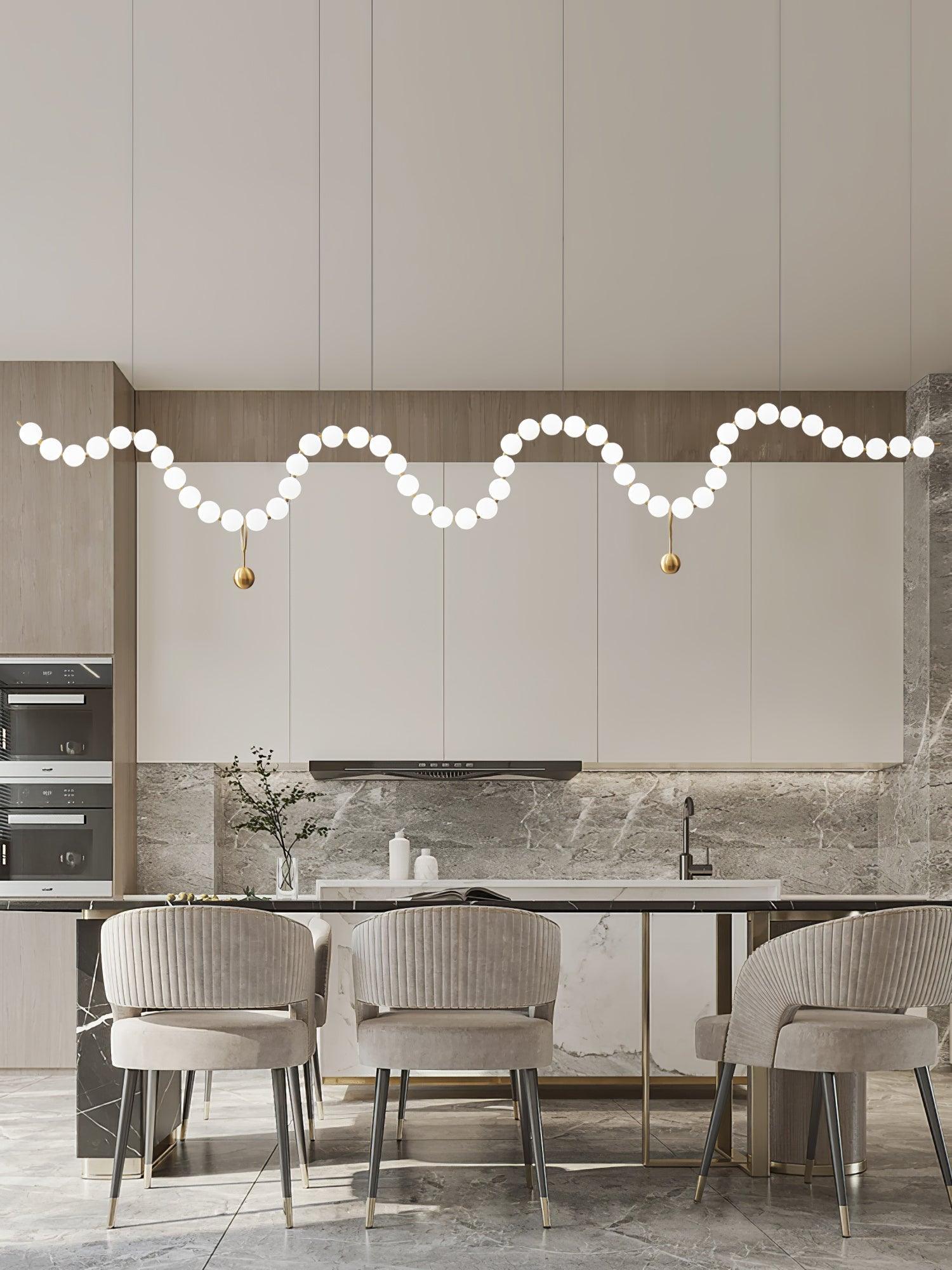 Pearl Modernl Glass Chandelier - Blowlighting