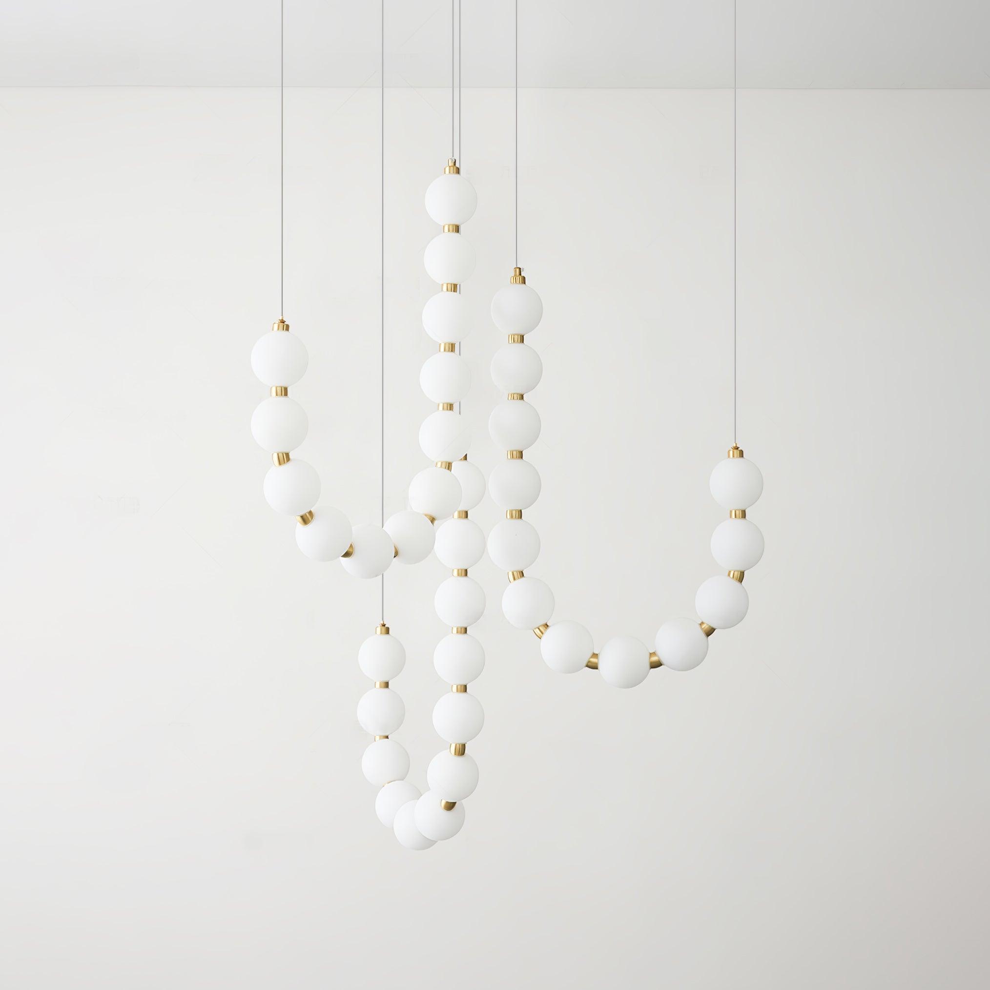 Pearl Modernl Glass Chandelier - Blowlighting