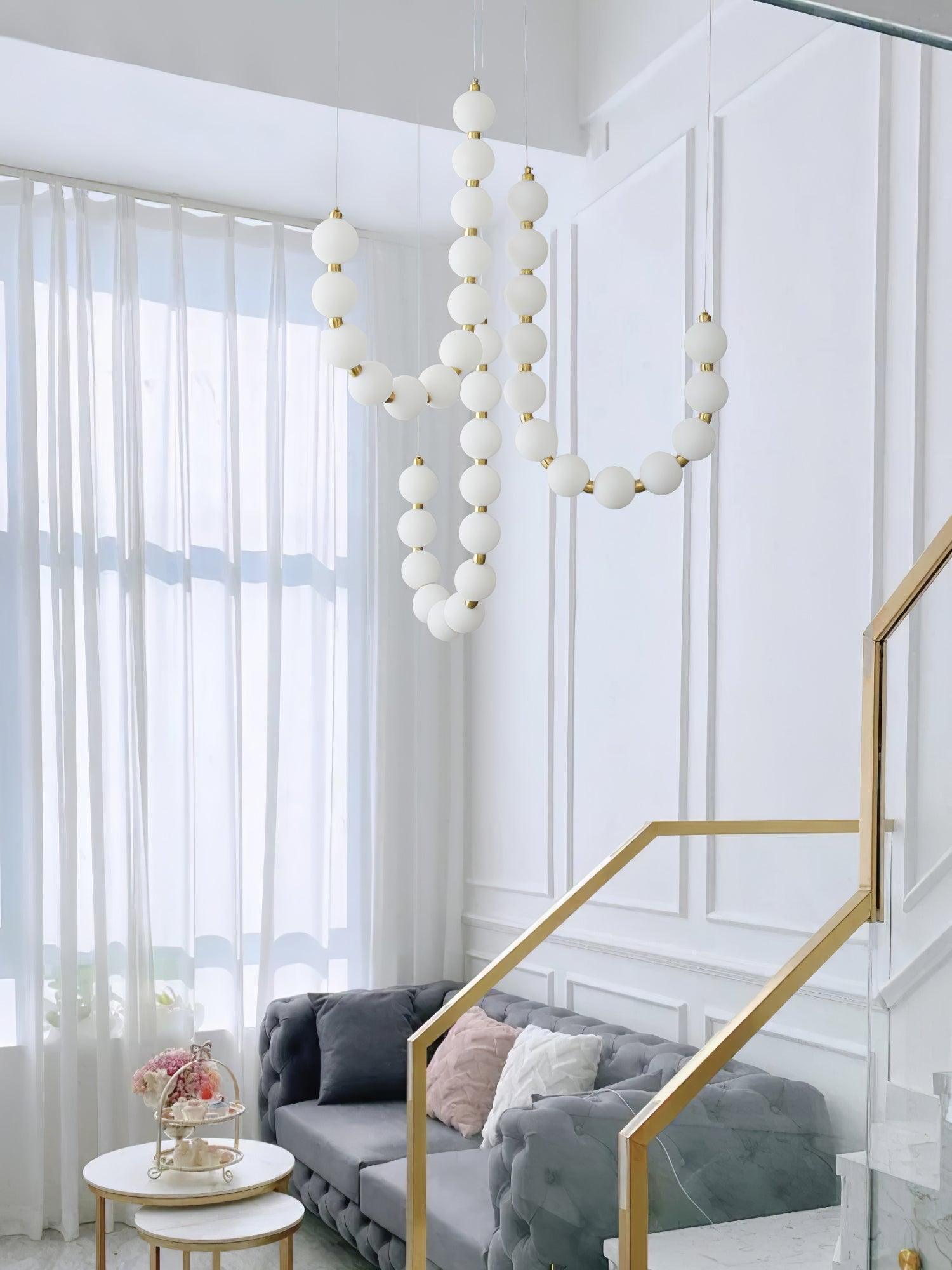 Pearl Modernl Glass Chandelier - Blowlighting