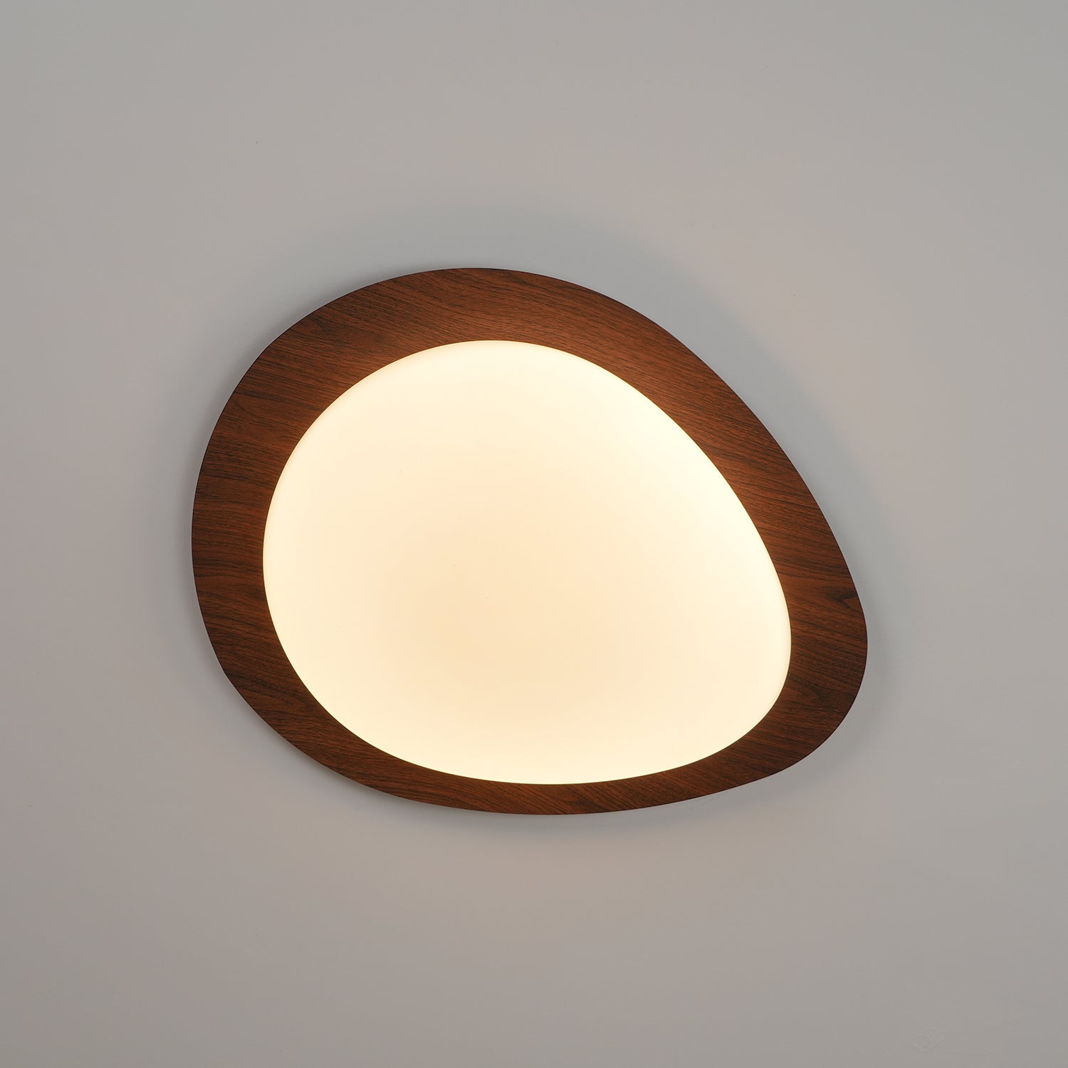 Quisti Pebble Walnut Ceiling Light - Neutralighting