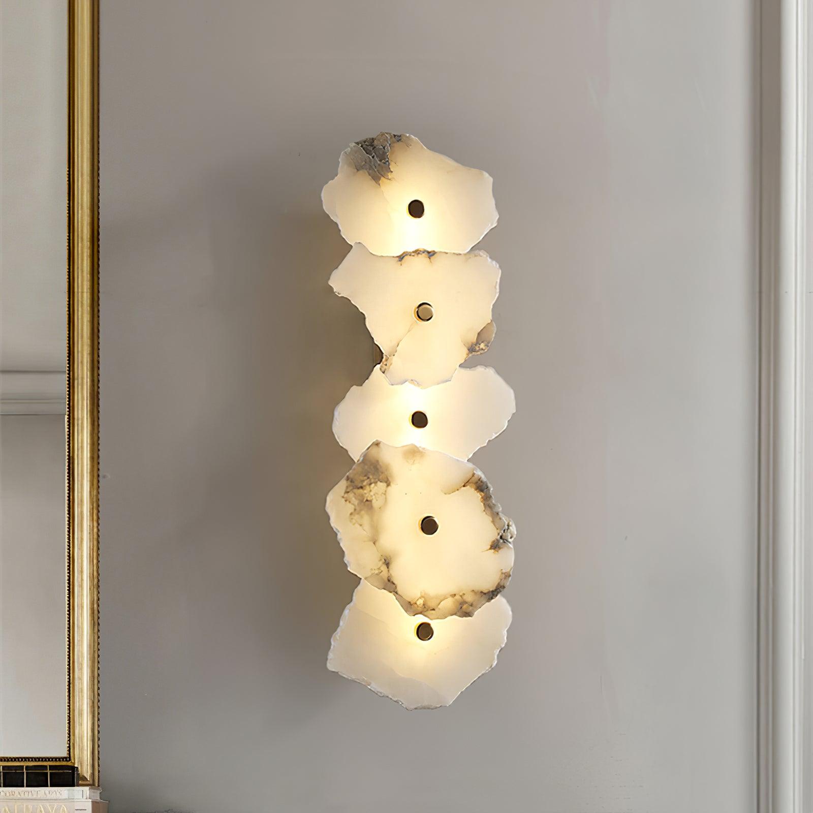 Cevra Alabaster Flower Wall Lamp - Neutralighting