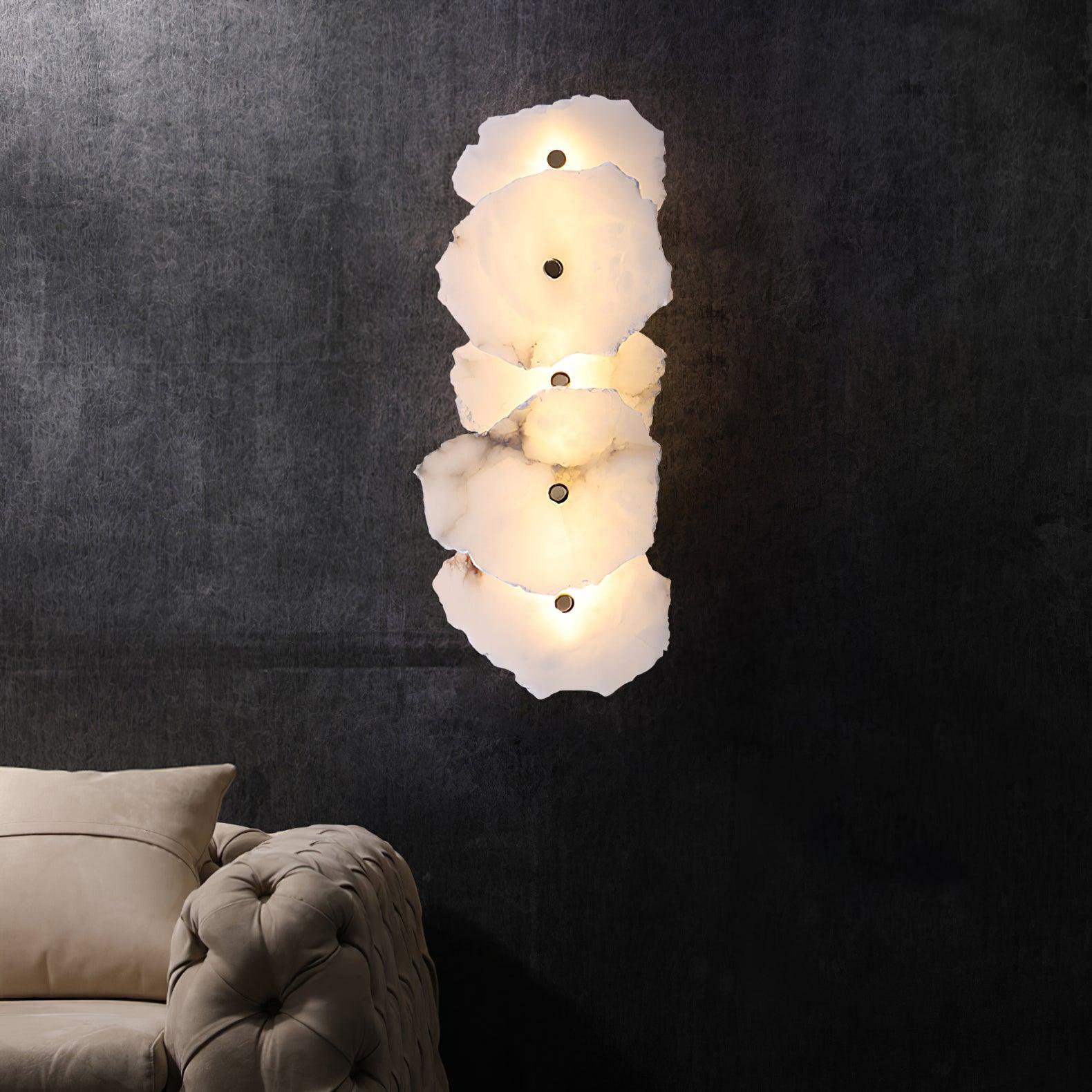 Cevra Alabaster Flower Wall Lamp - Neutralighting