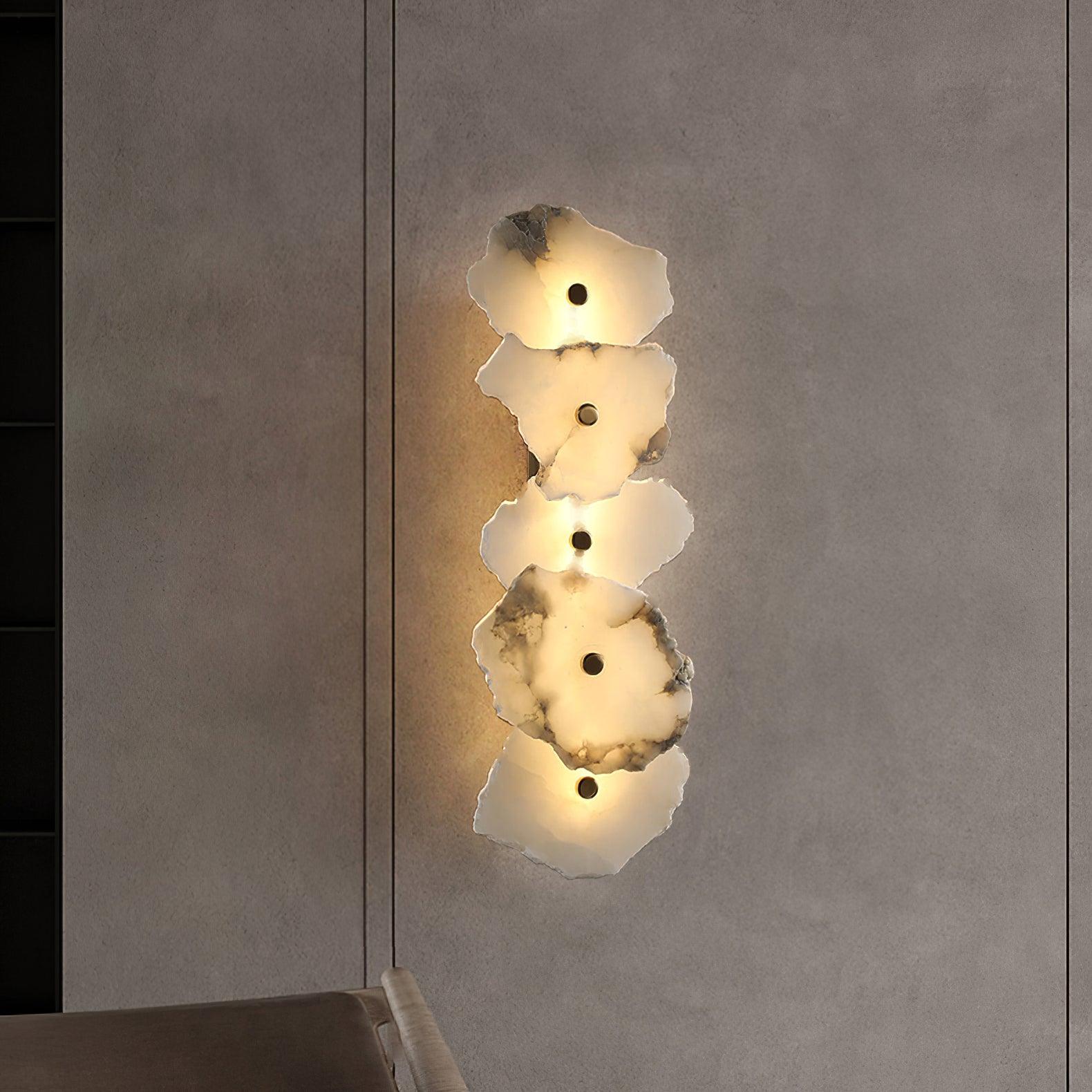 Cevra Alabaster Flower Wall Lamp - Neutralighting